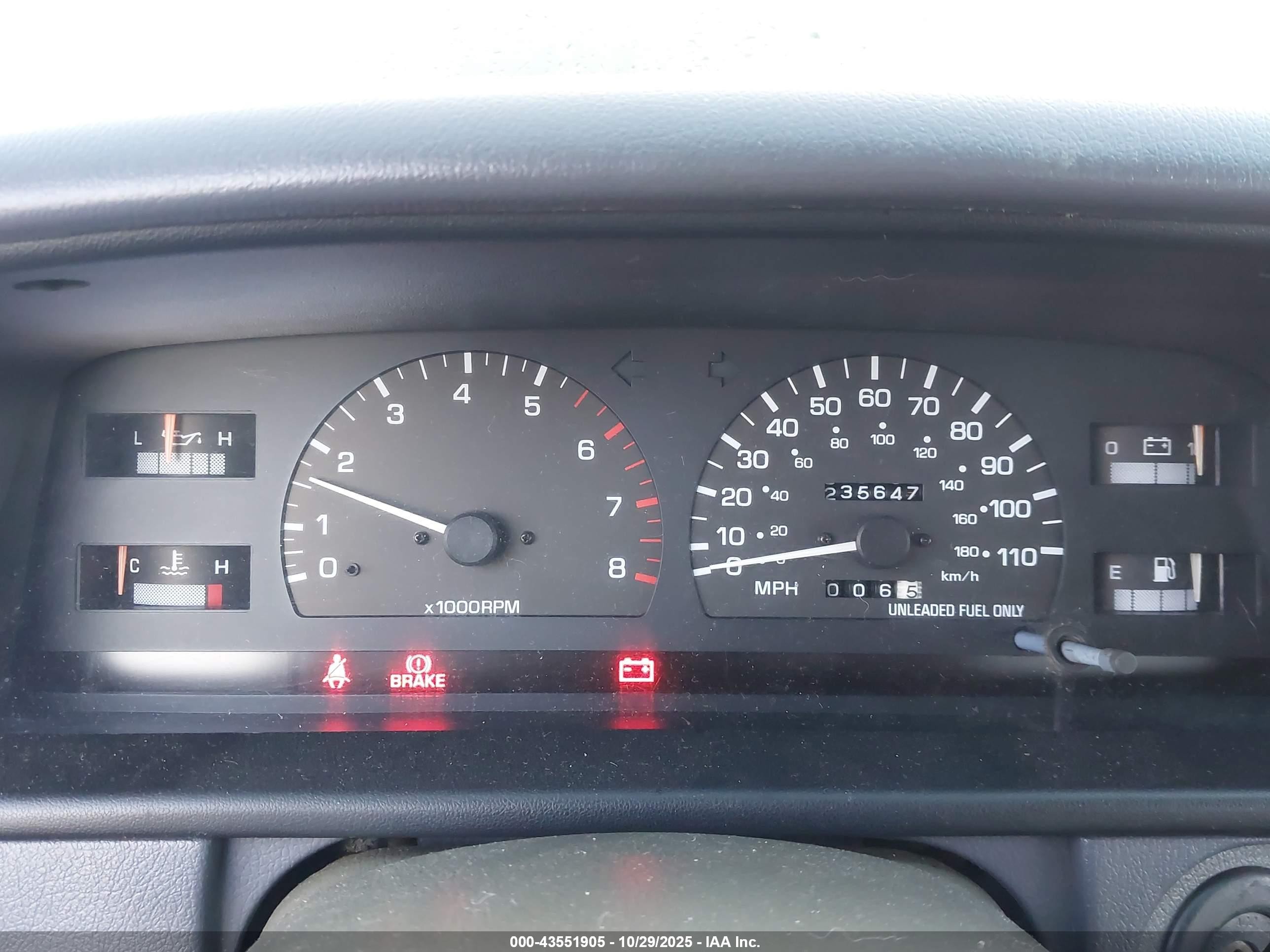 1997 Toyota T100 Dx V6 Silver vin: JT4UN22D5V0049409