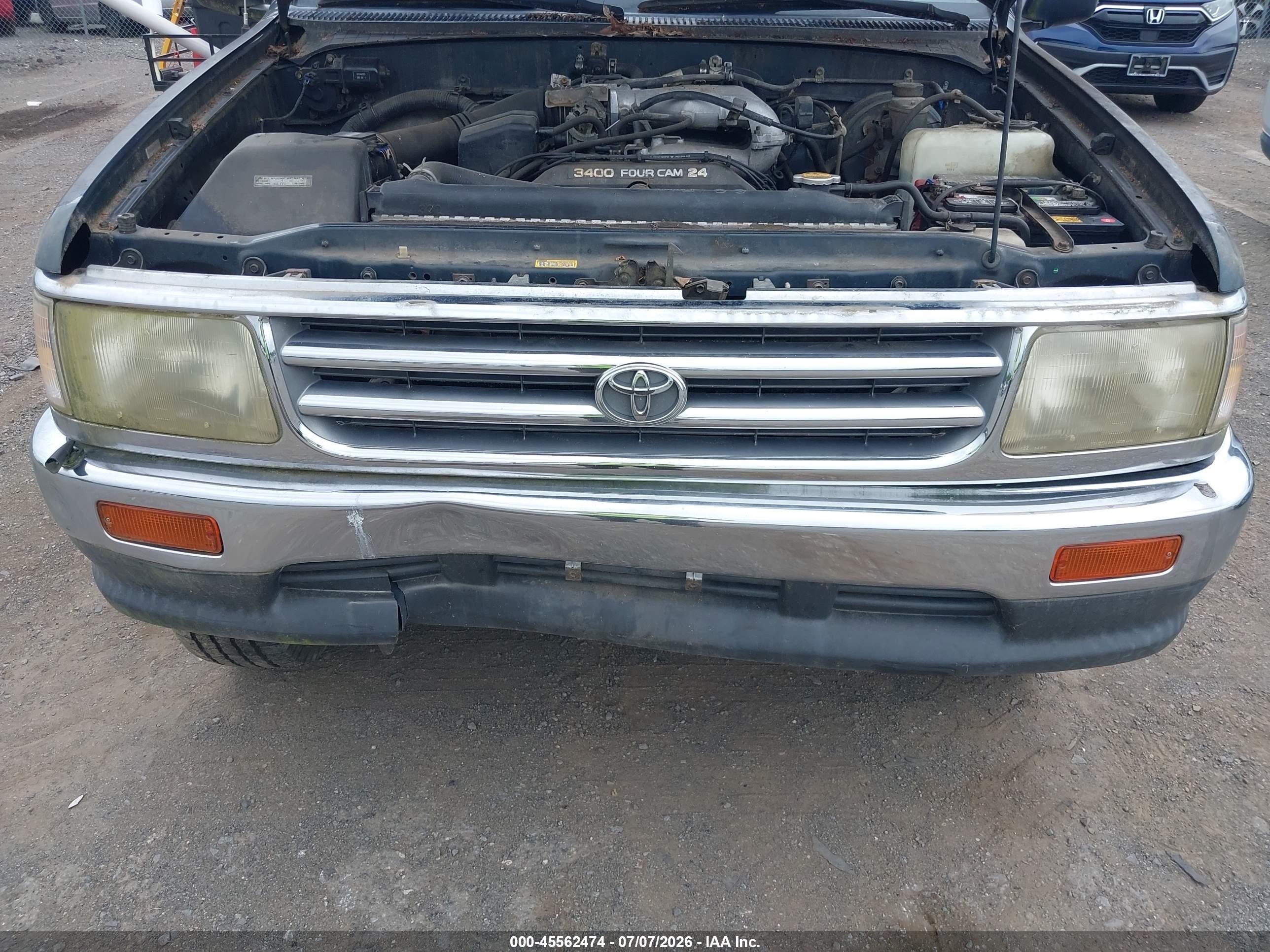 1996 Toyota T100 Xtracab Green vin: JT4UN22DXT0025393