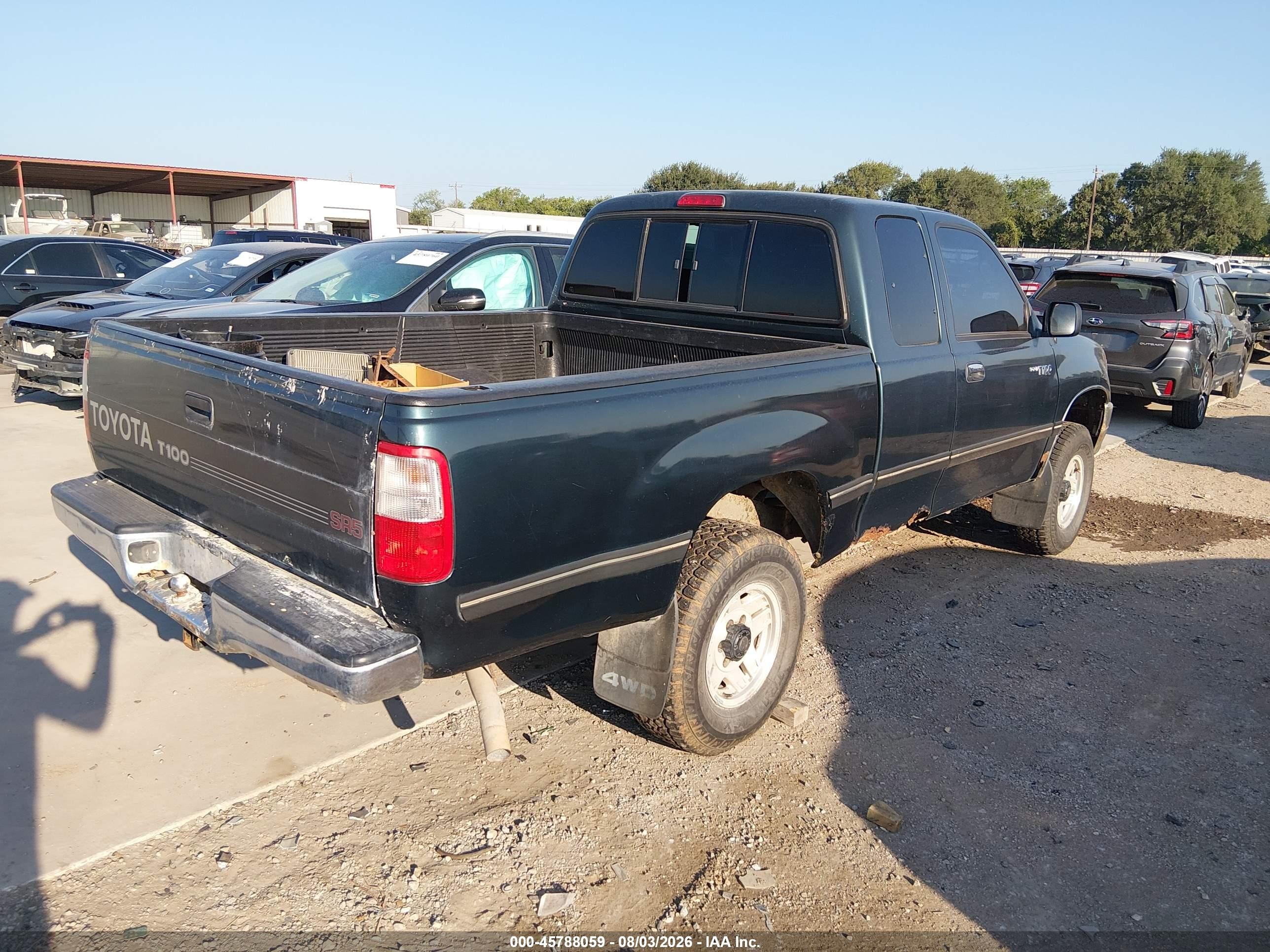 1996 Toyota T100 Xtracab Sr5 Blue vin: JT4UN24D0T0020006