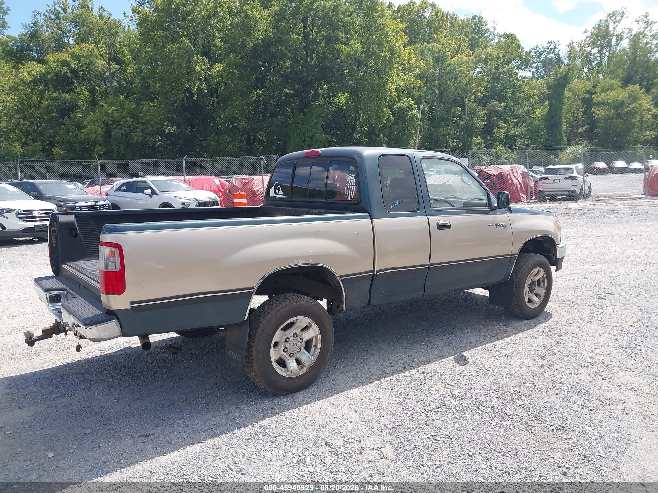 1996 Toyota T100 Xtracab Sr5 Beige vin: JT4UN24D1T0023898