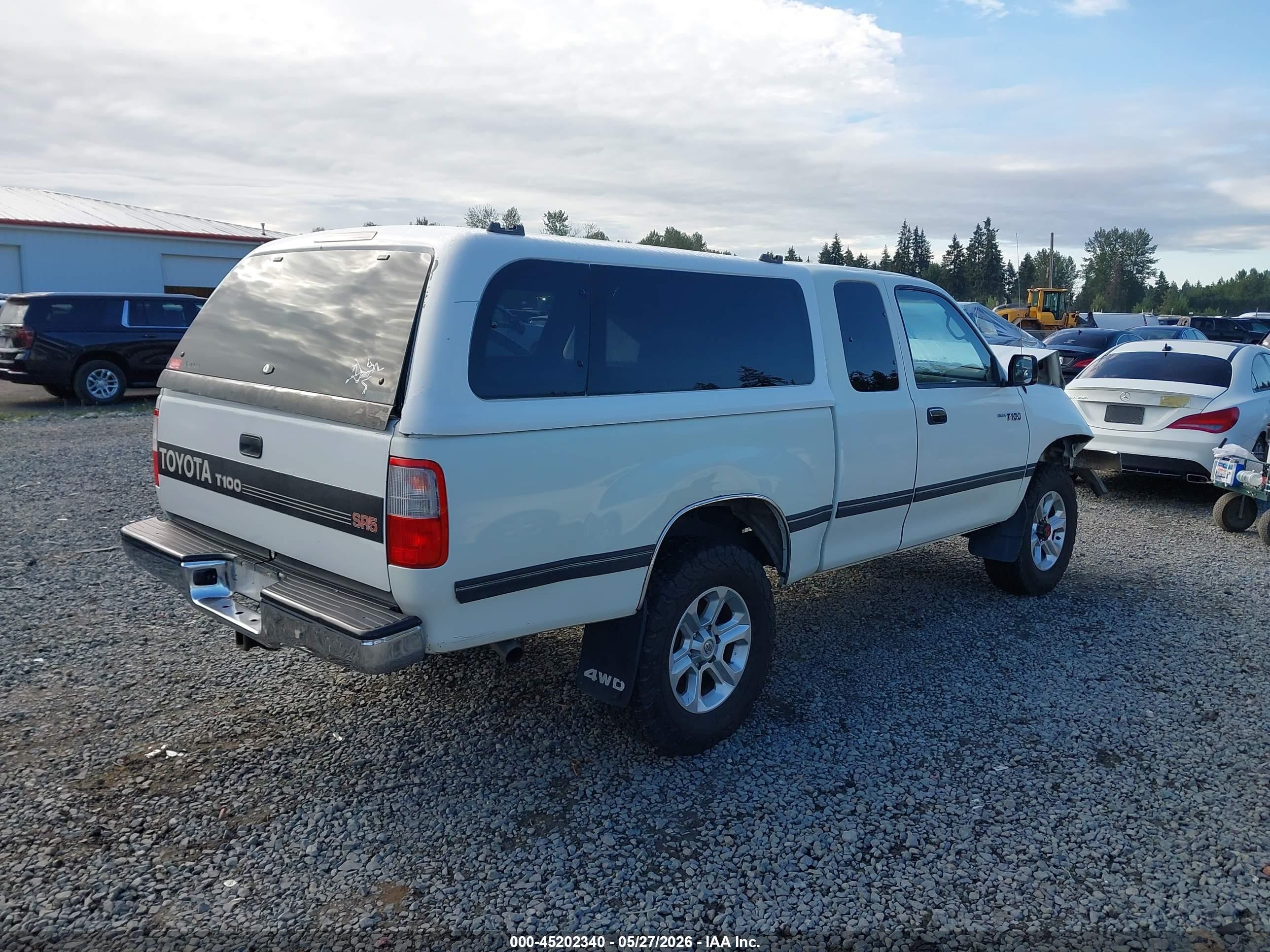 1997 Toyota T100 Sr5 V6 White vin: JT4UN24D1V0042602