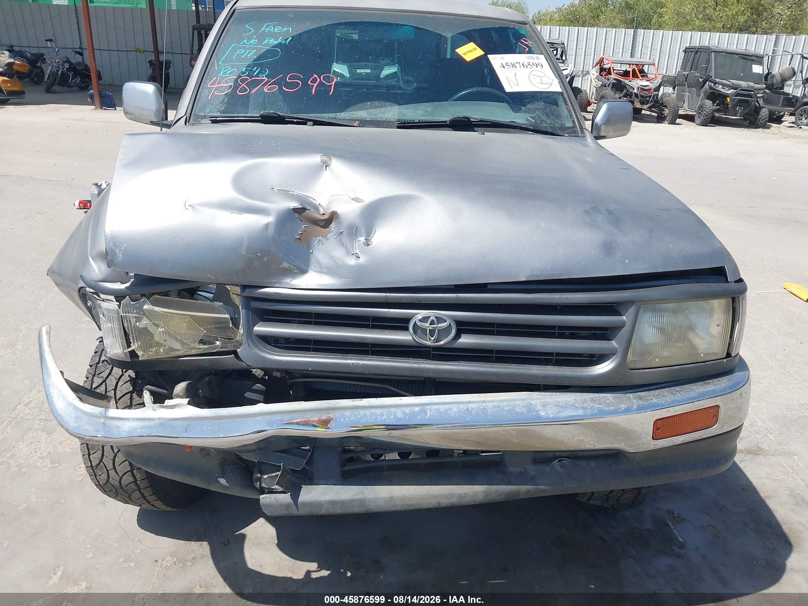 1996 Toyota T100 Xtracab Sr5 Gray vin: JT4UN24D2T0026812