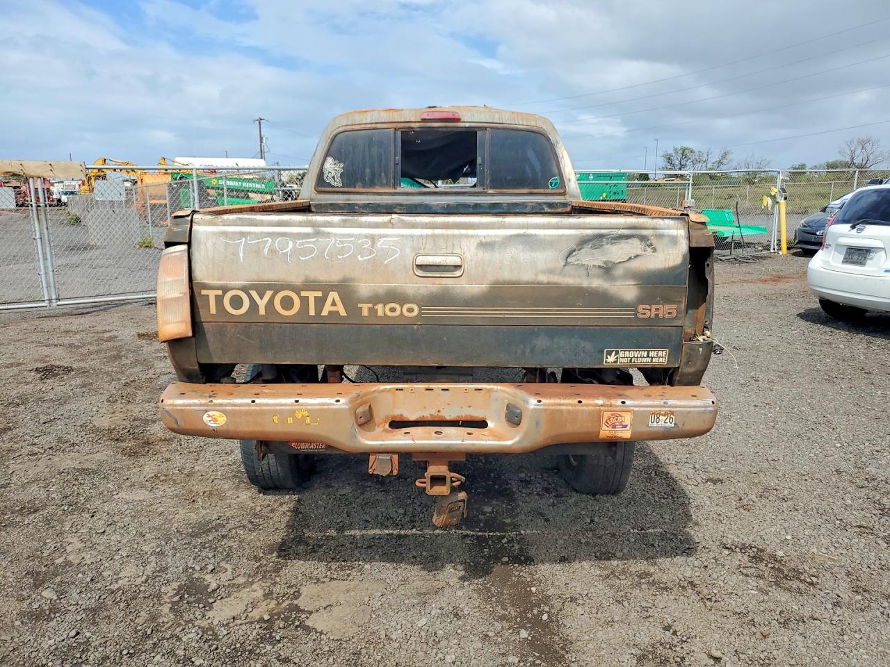1996 Toyota T100 Xtracab Sr5 Green vin: JT4UN24D4T0021627