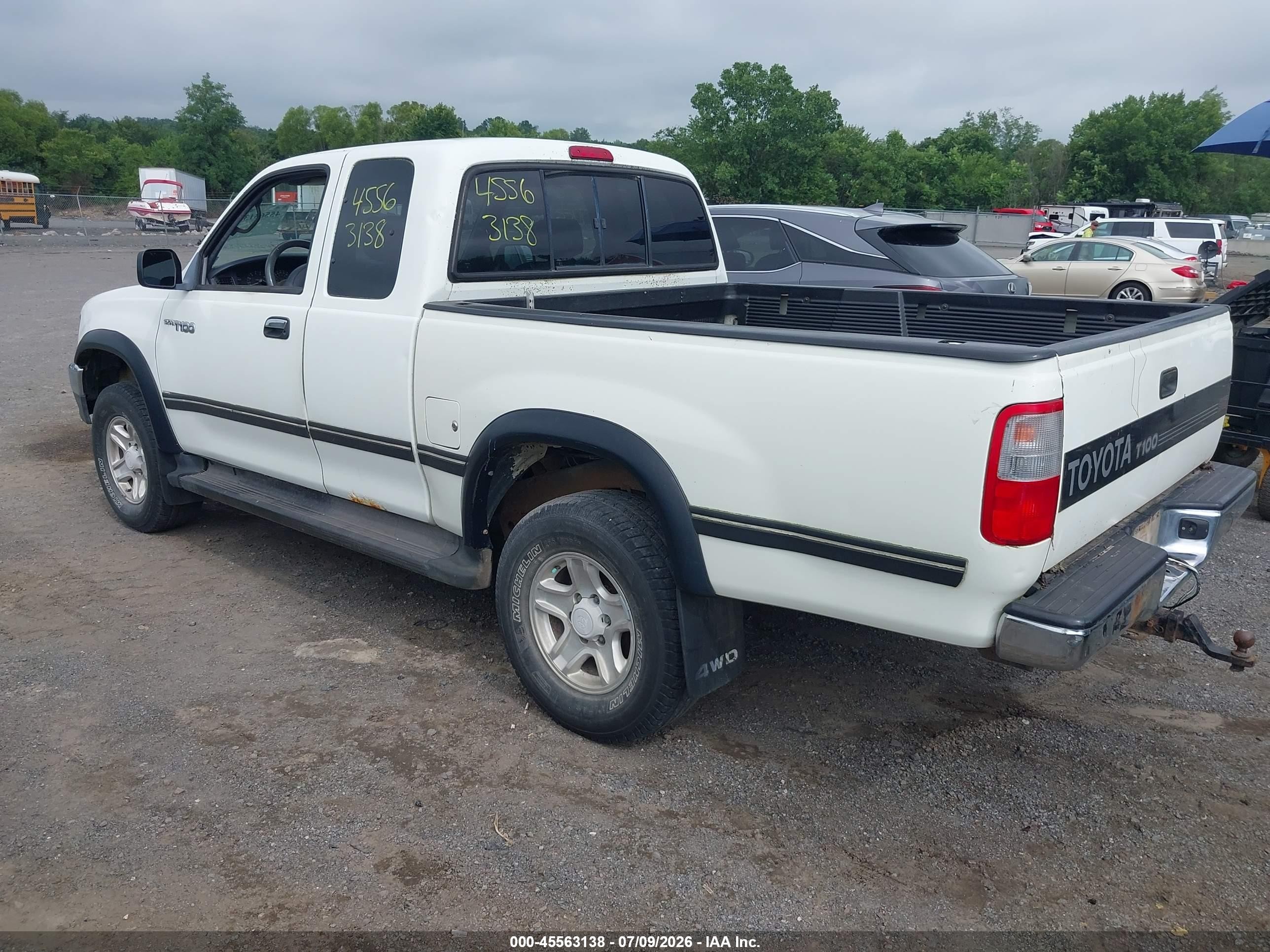 1997 Toyota T100 Sr5 V6 White vin: JT4UN24D4V0044621