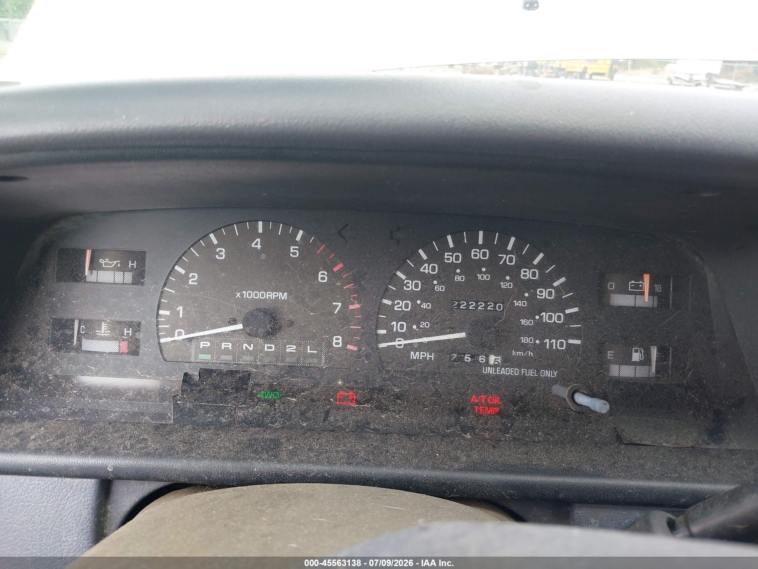 1997 Toyota T100 Sr5 V6 White vin: JT4UN24D4V0044621