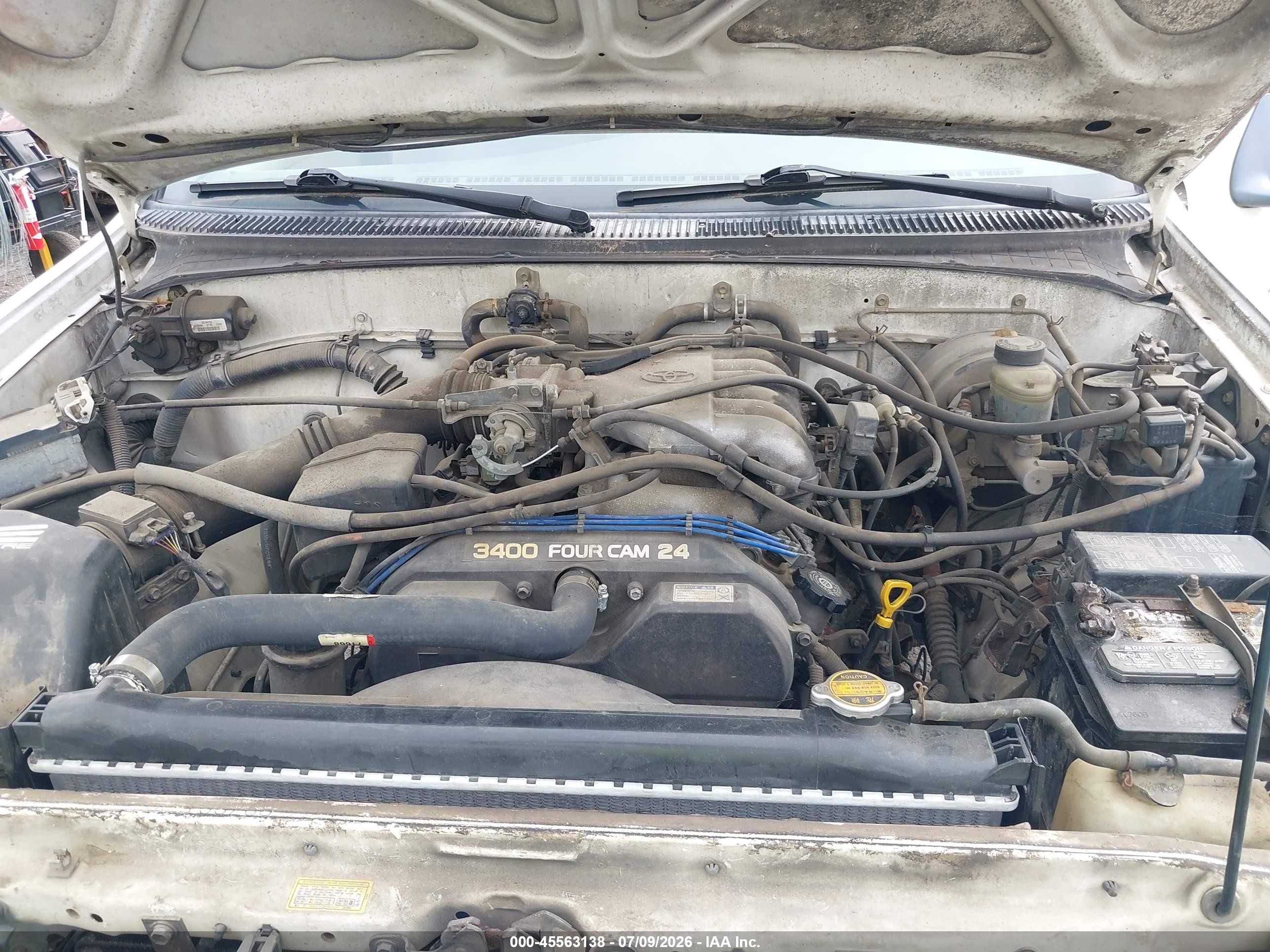 1997 Toyota T100 Sr5 V6 White vin: JT4UN24D4V0044621