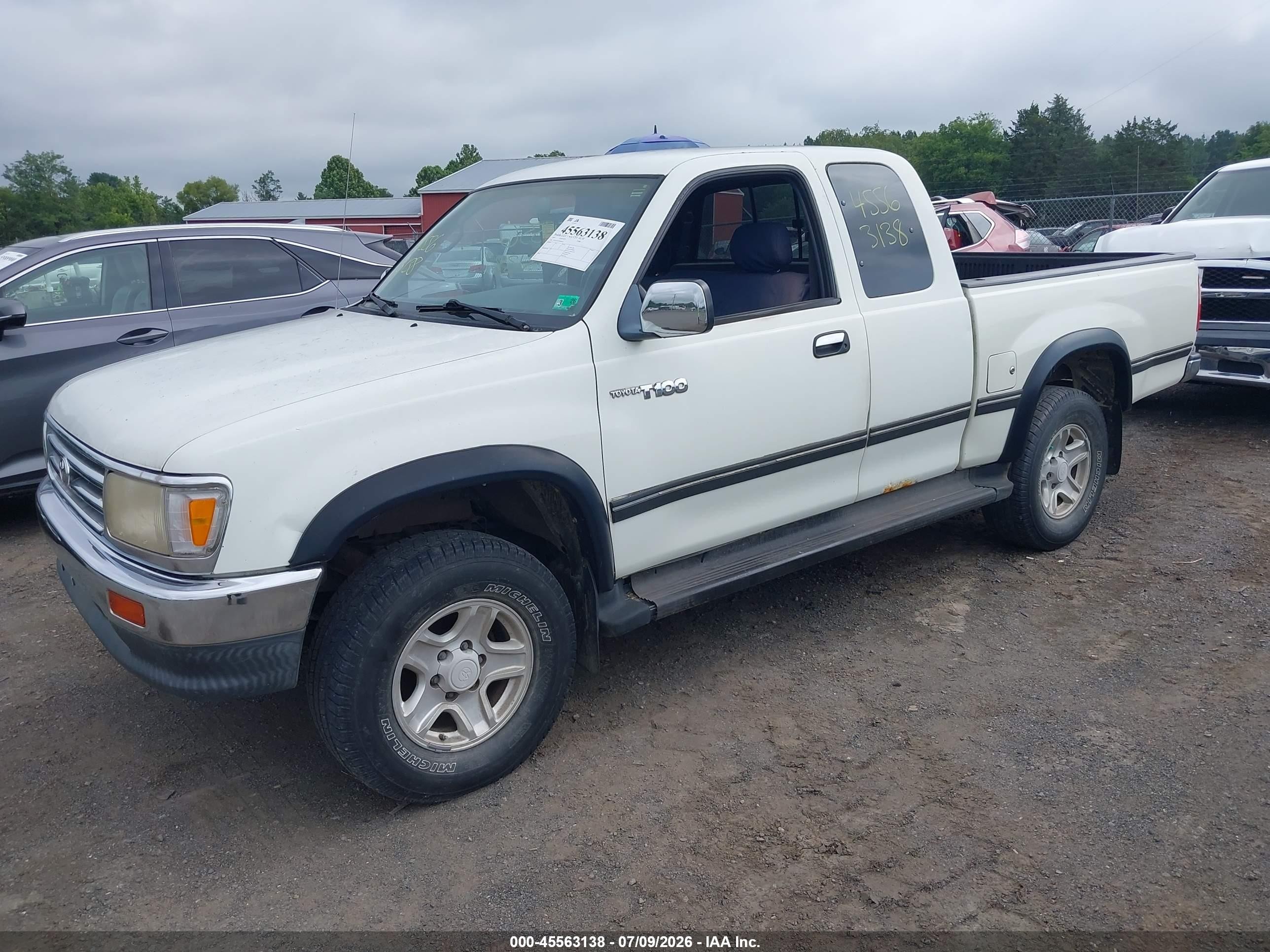 1997 Toyota T100 Sr5 V6 White vin: JT4UN24D4V0044621