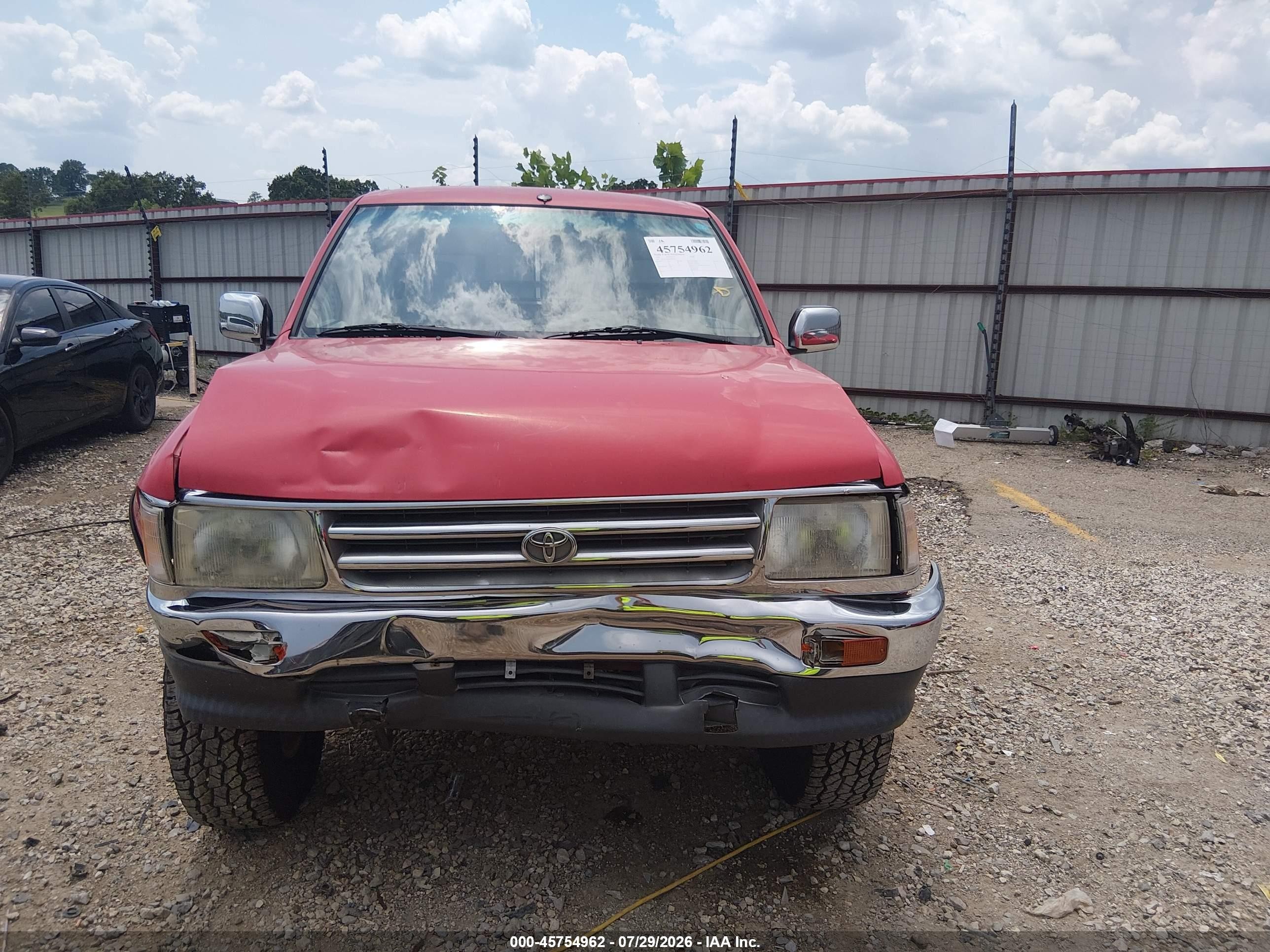 1998 Toyota T100 Sr5 V6 Red vin: JT4UN24D8W0052917