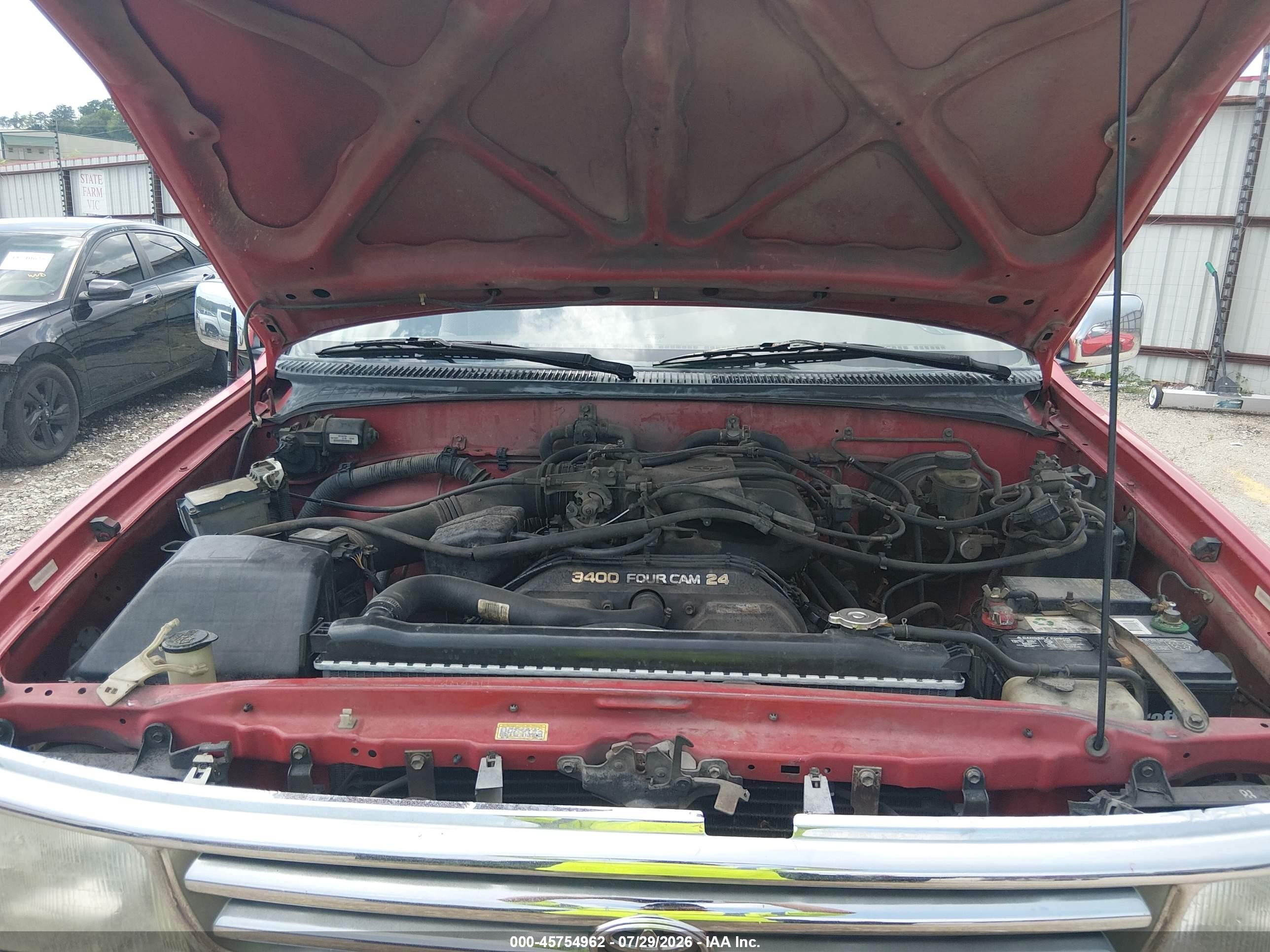 1998 Toyota T100 Sr5 V6 Red vin: JT4UN24D8W0052917