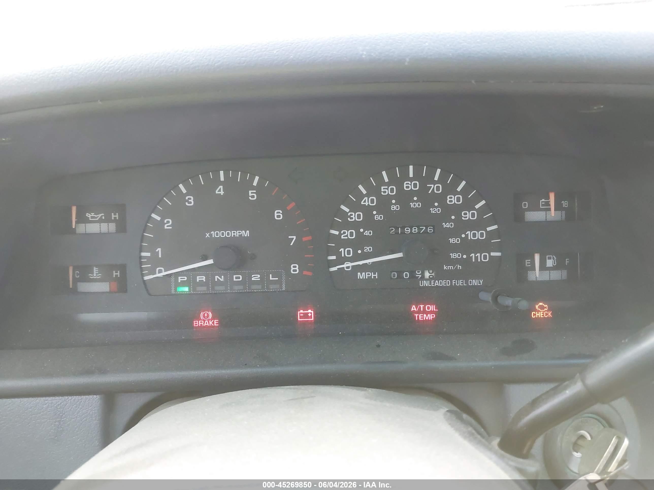 1997 Toyota T100 Sr5 V6 Maroon vin: JT4UN24D9V0048986