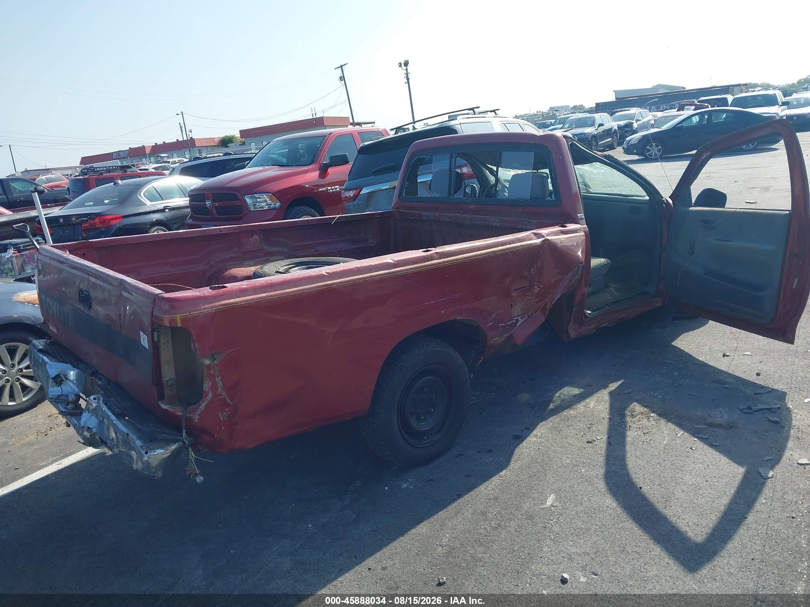 1993 Toyota T100 Sr5 Red vin: JT4VD10C2P0003132