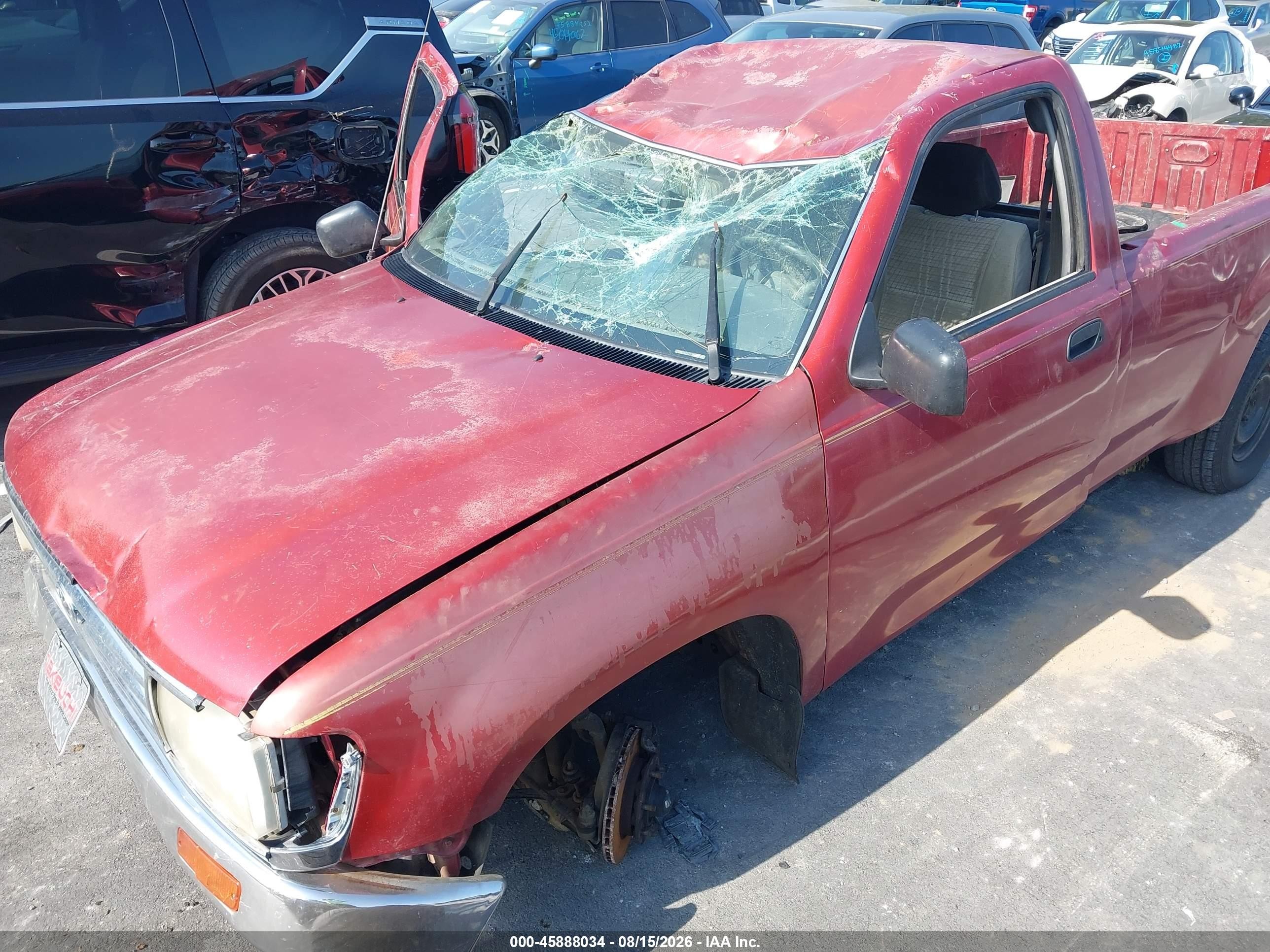 1993 Toyota T100 Sr5 Red vin: JT4VD10C2P0003132