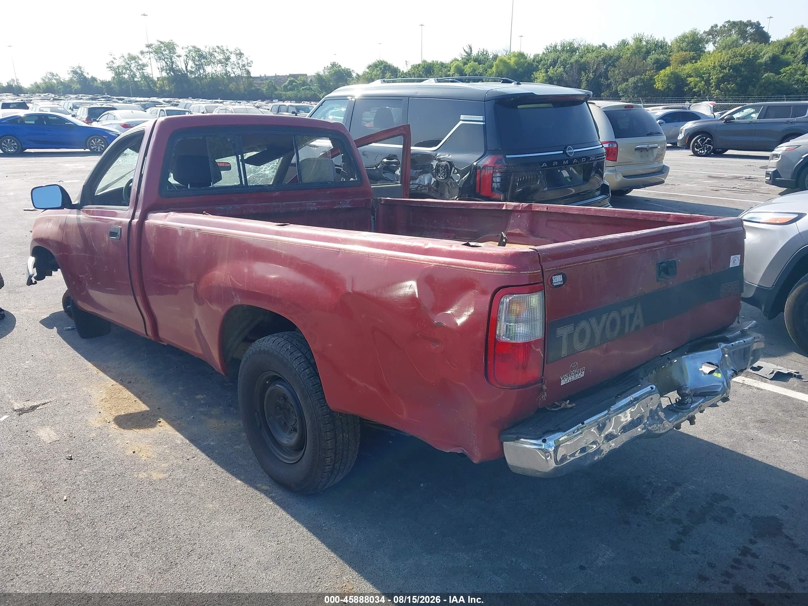 1993 Toyota T100 Sr5 Red vin: JT4VD10C2P0003132