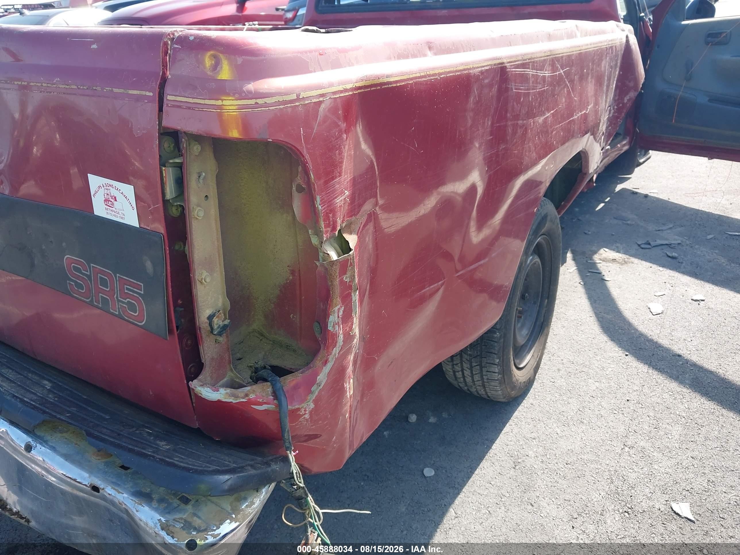 1993 Toyota T100 Sr5 Red vin: JT4VD10C2P0003132