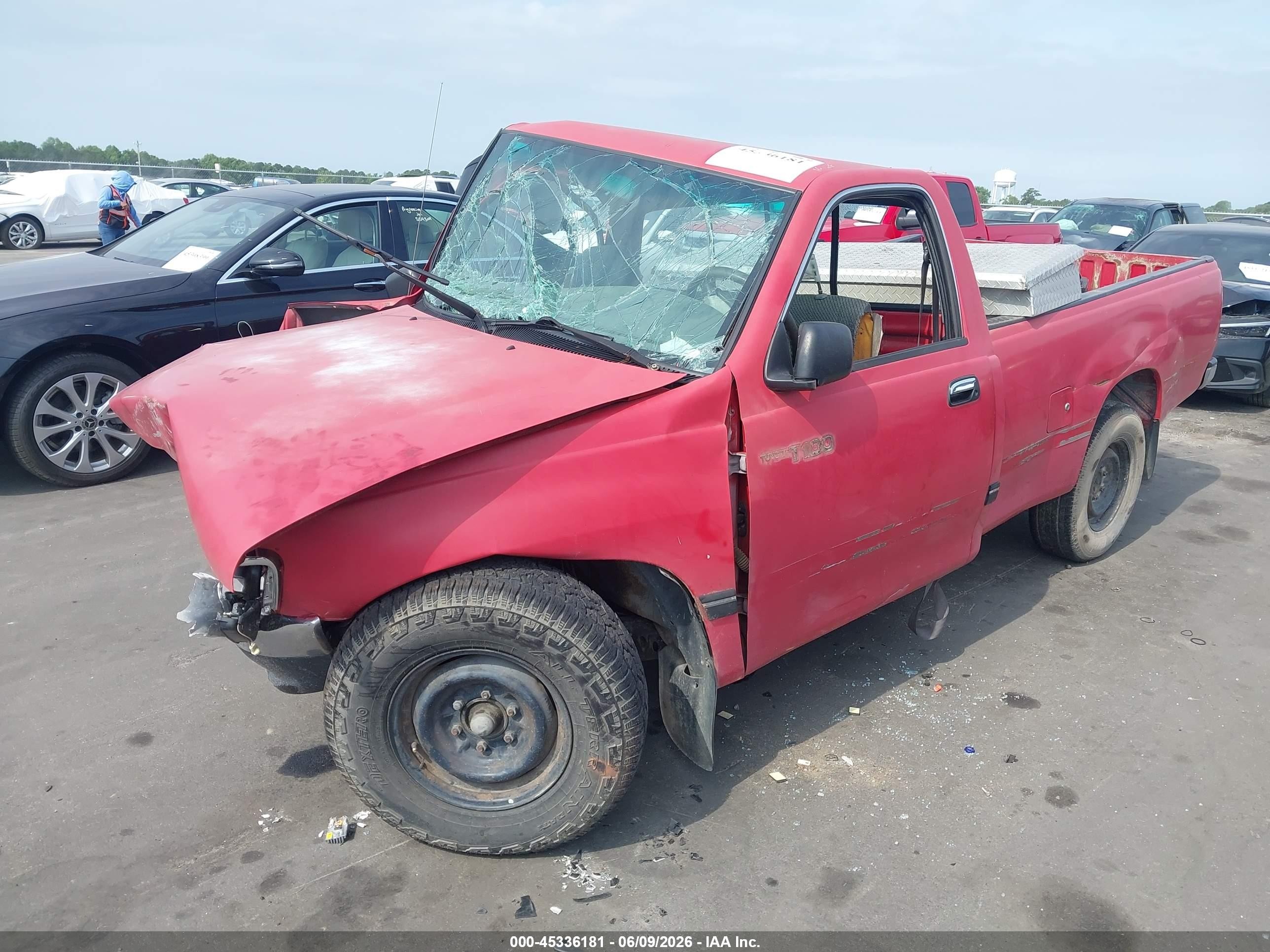 1995 Toyota T100 Dx Red vin: JT4VD11E9S0001192
