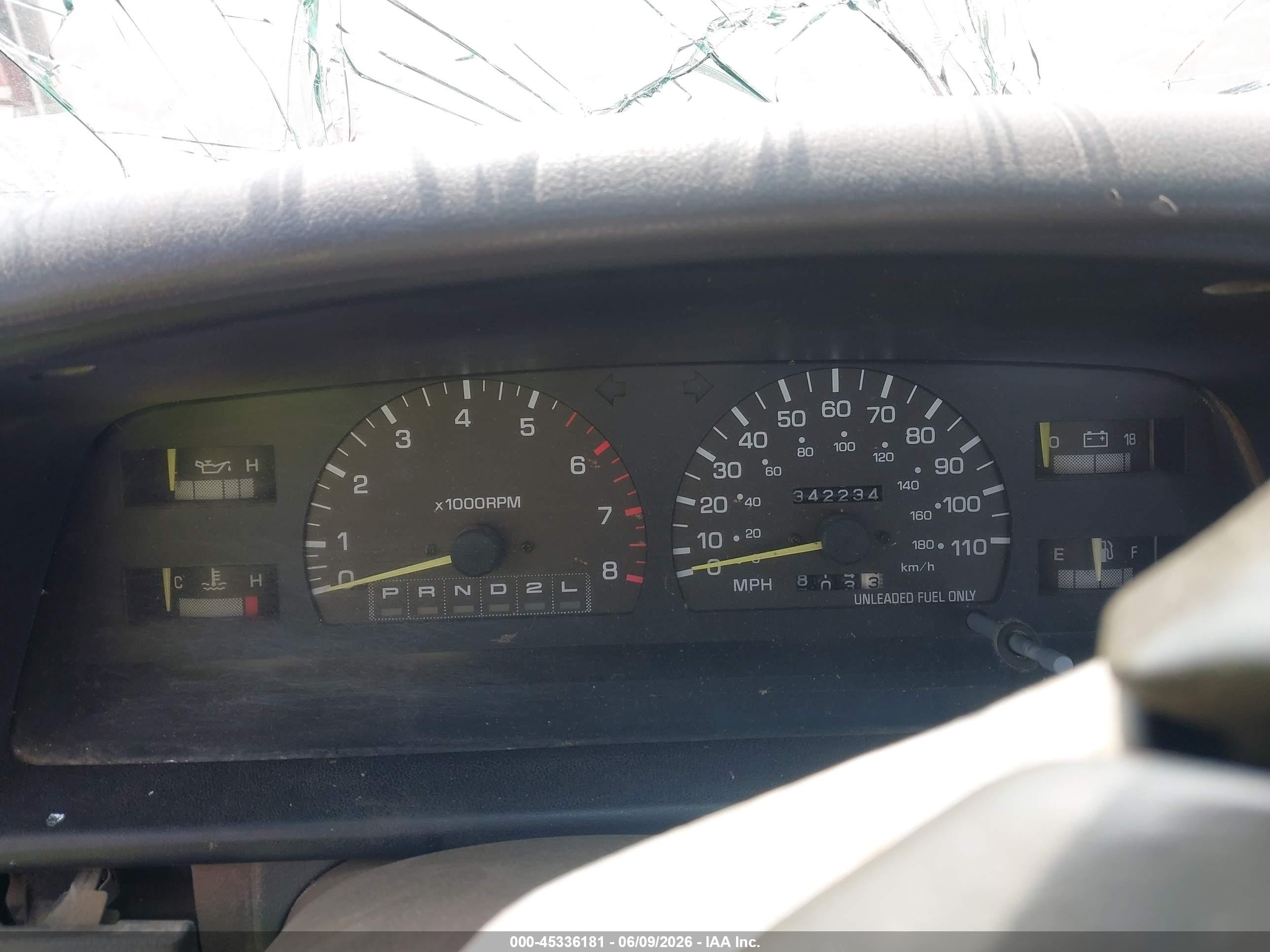 1995 Toyota T100 Dx Red vin: JT4VD11E9S0001192