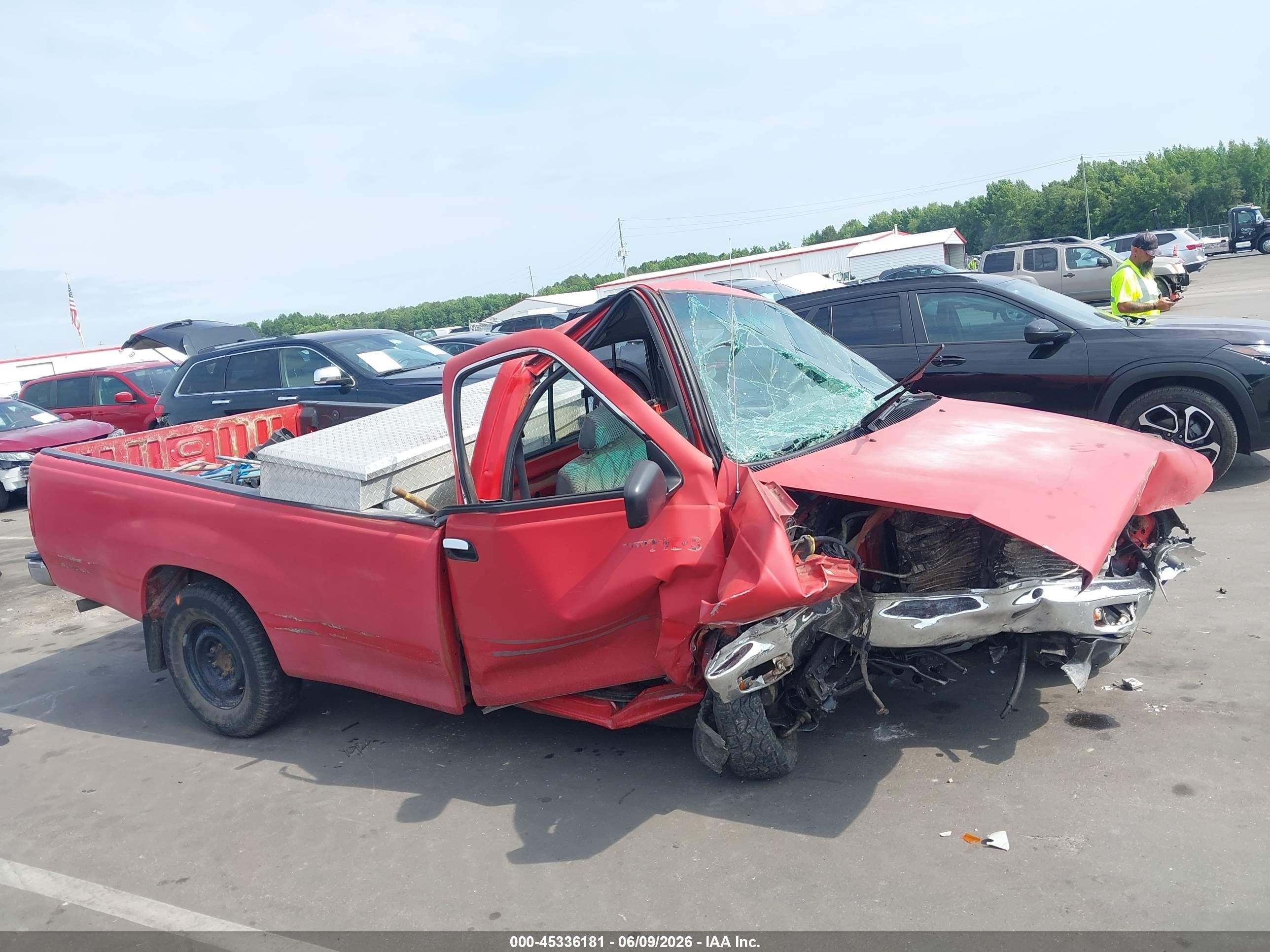 1995 Toyota T100 Dx Red vin: JT4VD11E9S0001192