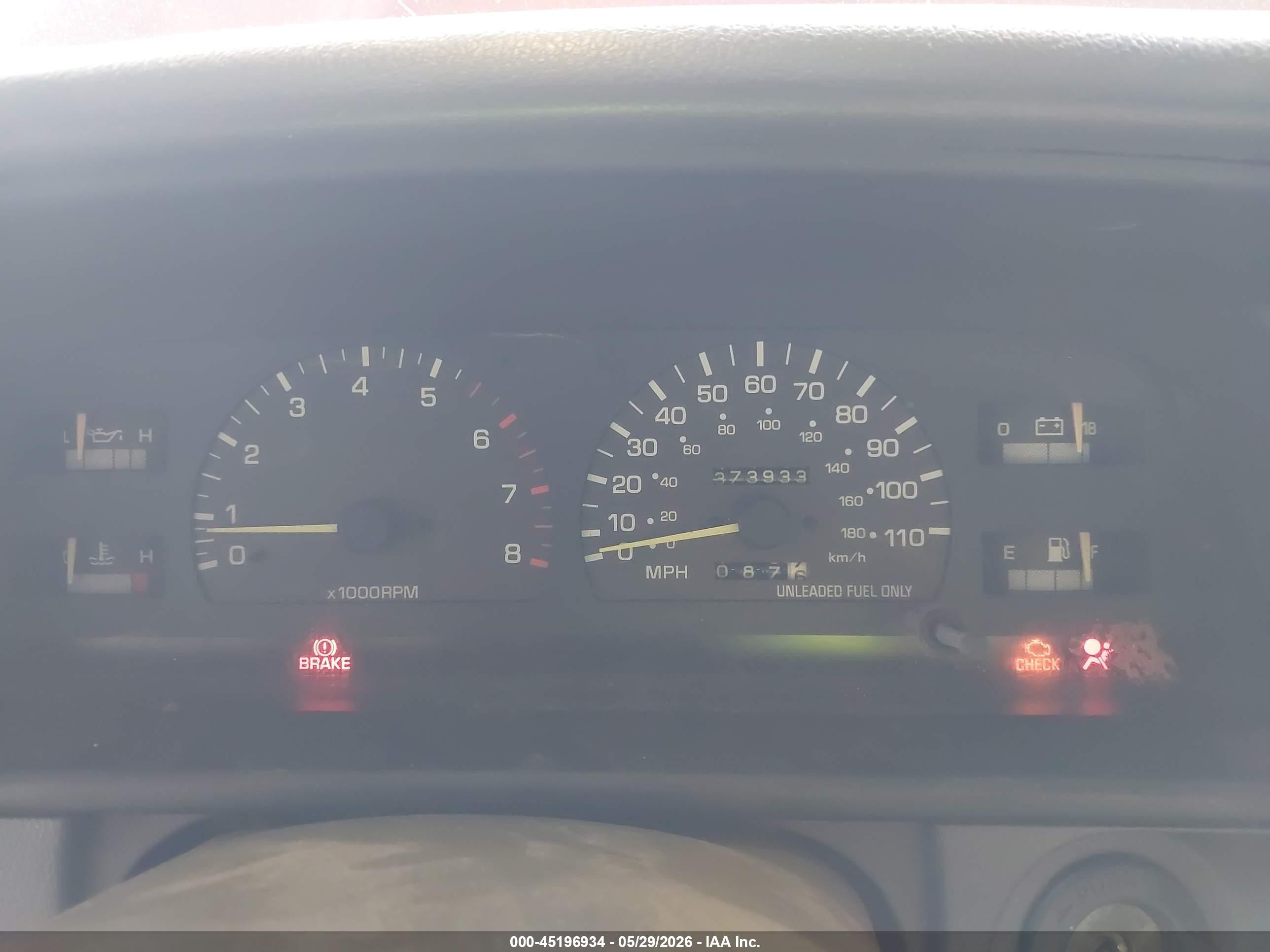 1995 Toyota T100 Xtracab/dx Red vin: JT4VD12E4S0006959