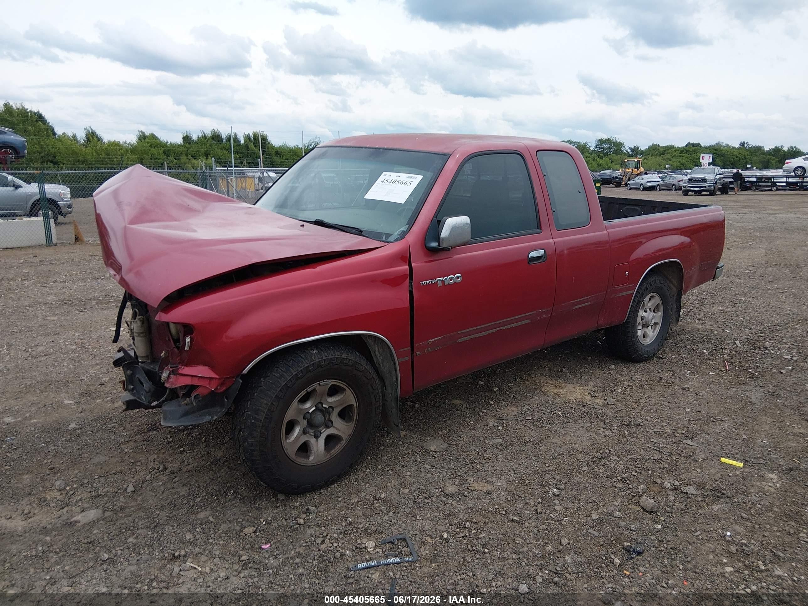 1995 Toyota T100 Xtracab Sr5 Red vin: JT4VD12F4S0014326