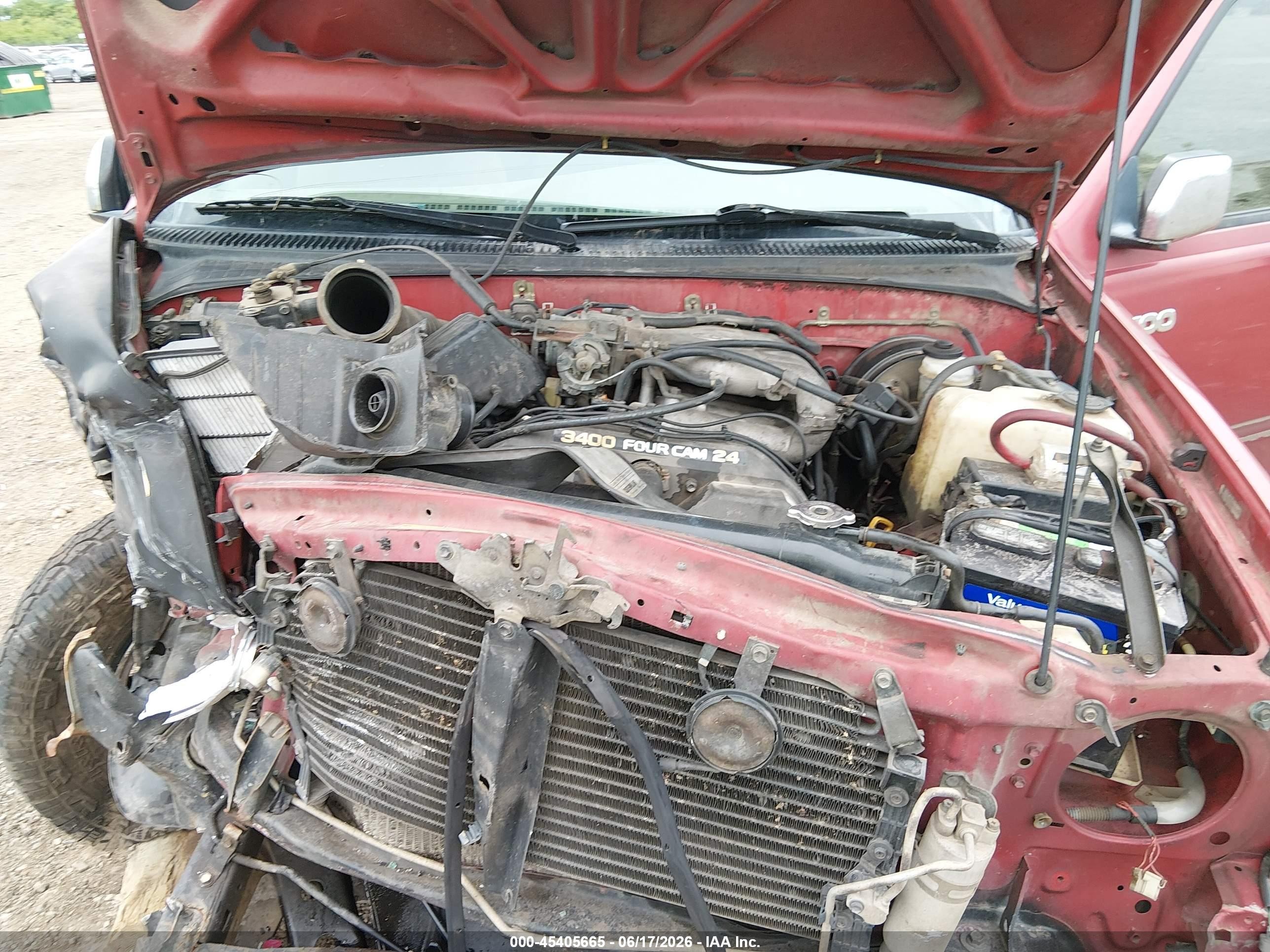 1995 Toyota T100 Xtracab Sr5 Red vin: JT4VD12F4S0014326