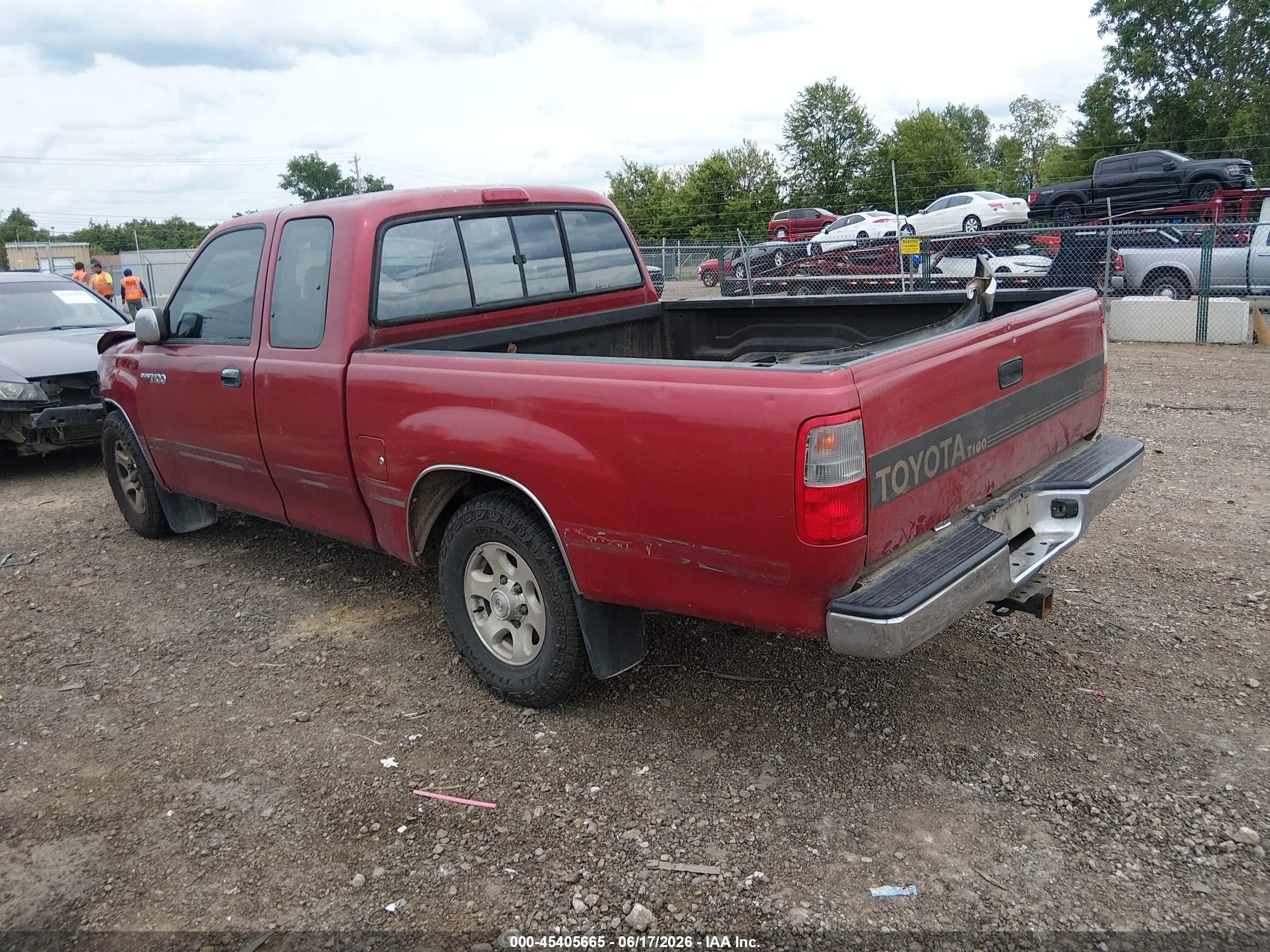 1995 Toyota T100 Xtracab Sr5 Red vin: JT4VD12F4S0014326