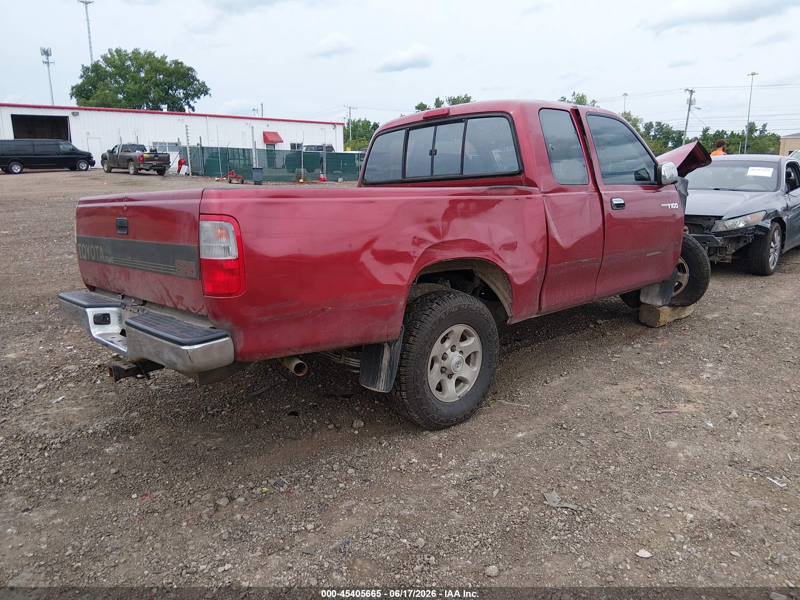1995 Toyota T100 Xtracab Sr5 Red vin: JT4VD12F4S0014326