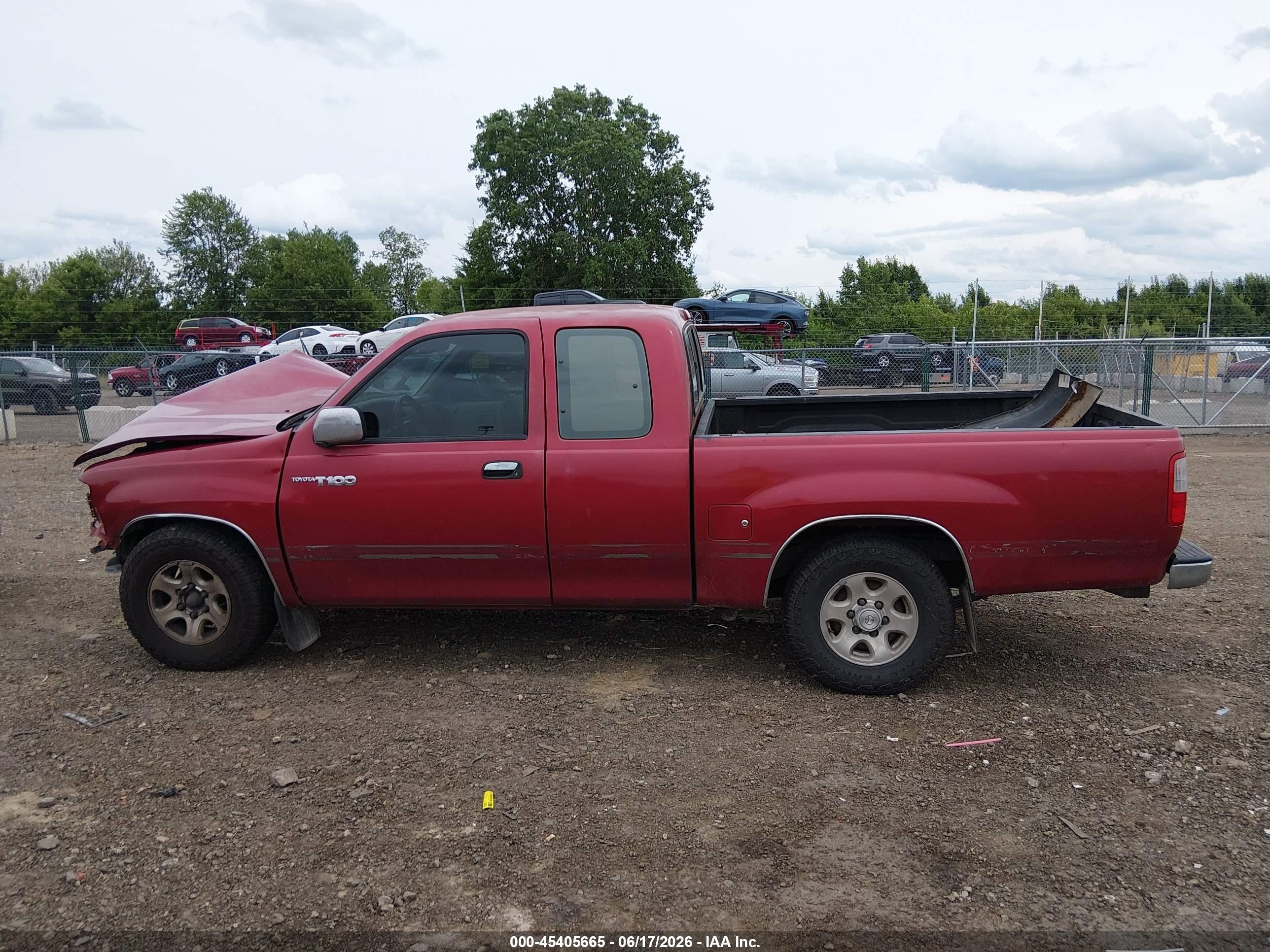 1995 Toyota T100 Xtracab Sr5 Red vin: JT4VD12F4S0014326