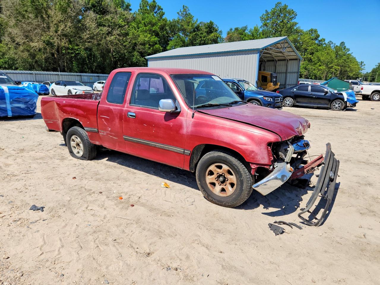 1995 Toyota T100 Xtracab Sr5 Red vin: JT4VD12F8S0010859