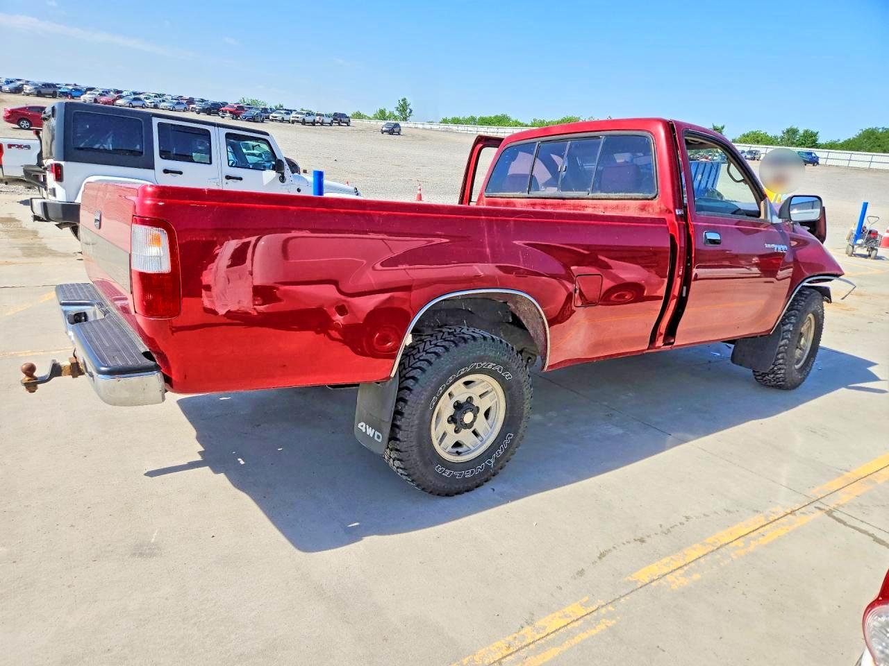 1993 Toyota T100 Sr5 Maroon vin: JT4VD20C5P0008766