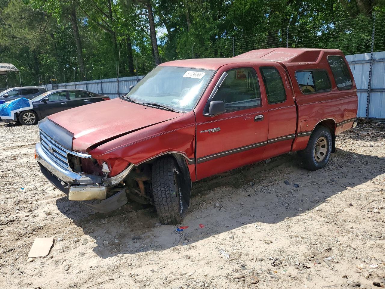 1995 Toyota T100 Xtracab Dx Burgundy vin: JT4VD22E2S0002365