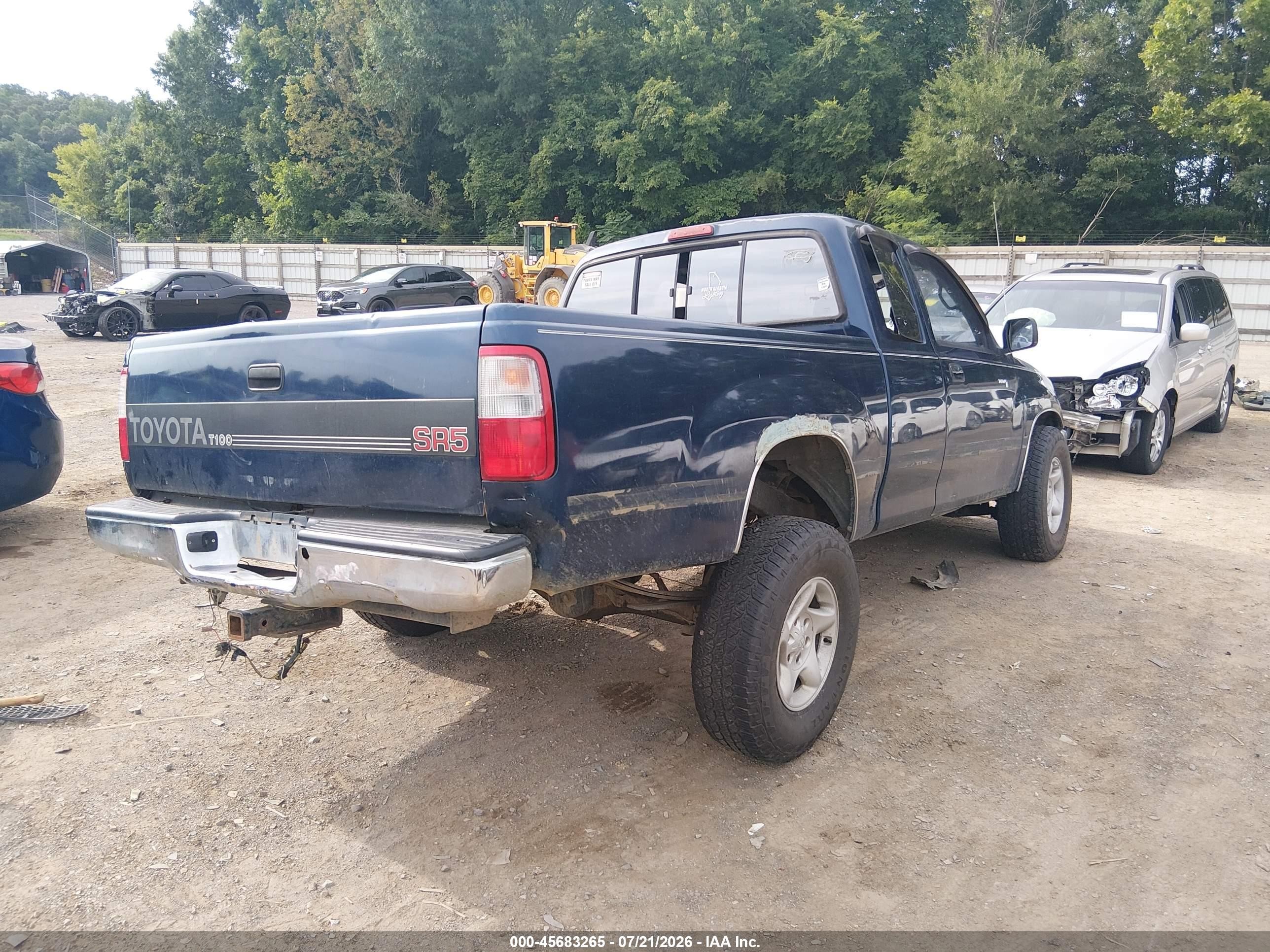 1995 Toyota T100 Xtracab Sr5 Blue vin: JT4VD22F8S0010740