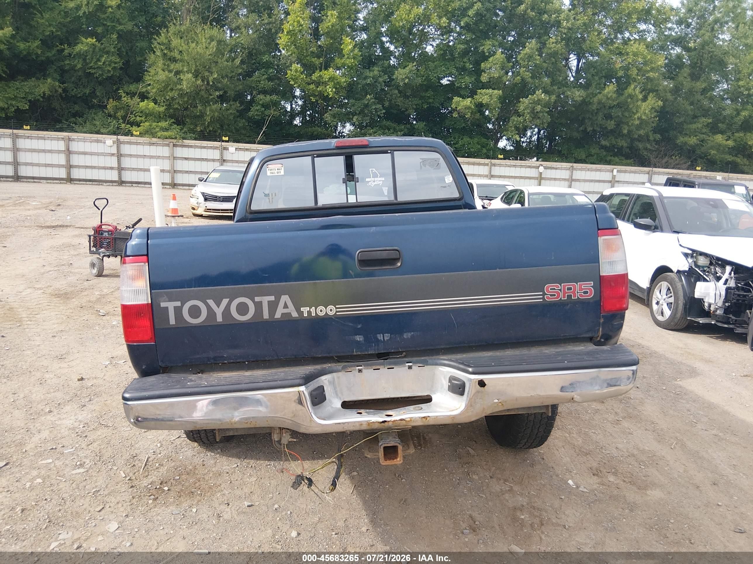 1995 Toyota T100 Xtracab Sr5 Blue vin: JT4VD22F8S0010740