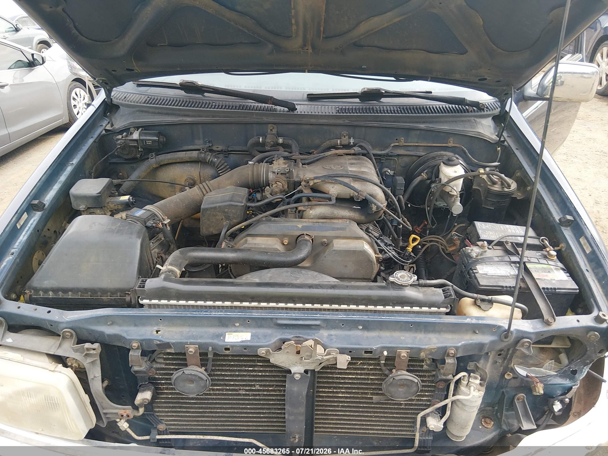 1995 Toyota T100 Xtracab Sr5 Blue vin: JT4VD22F8S0010740