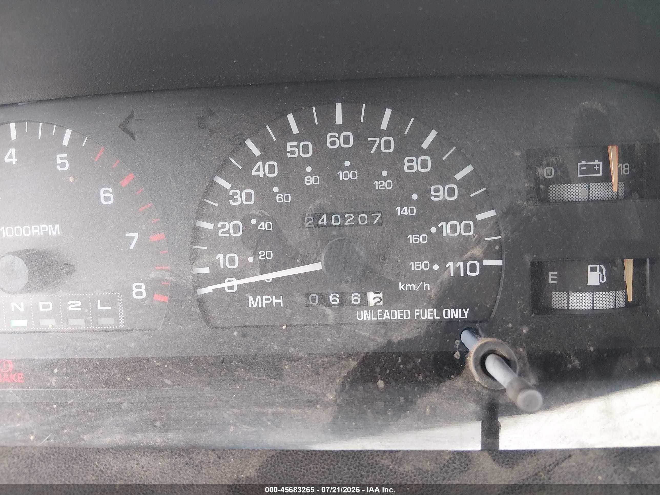 1995 Toyota T100 Xtracab Sr5 Blue vin: JT4VD22F8S0010740