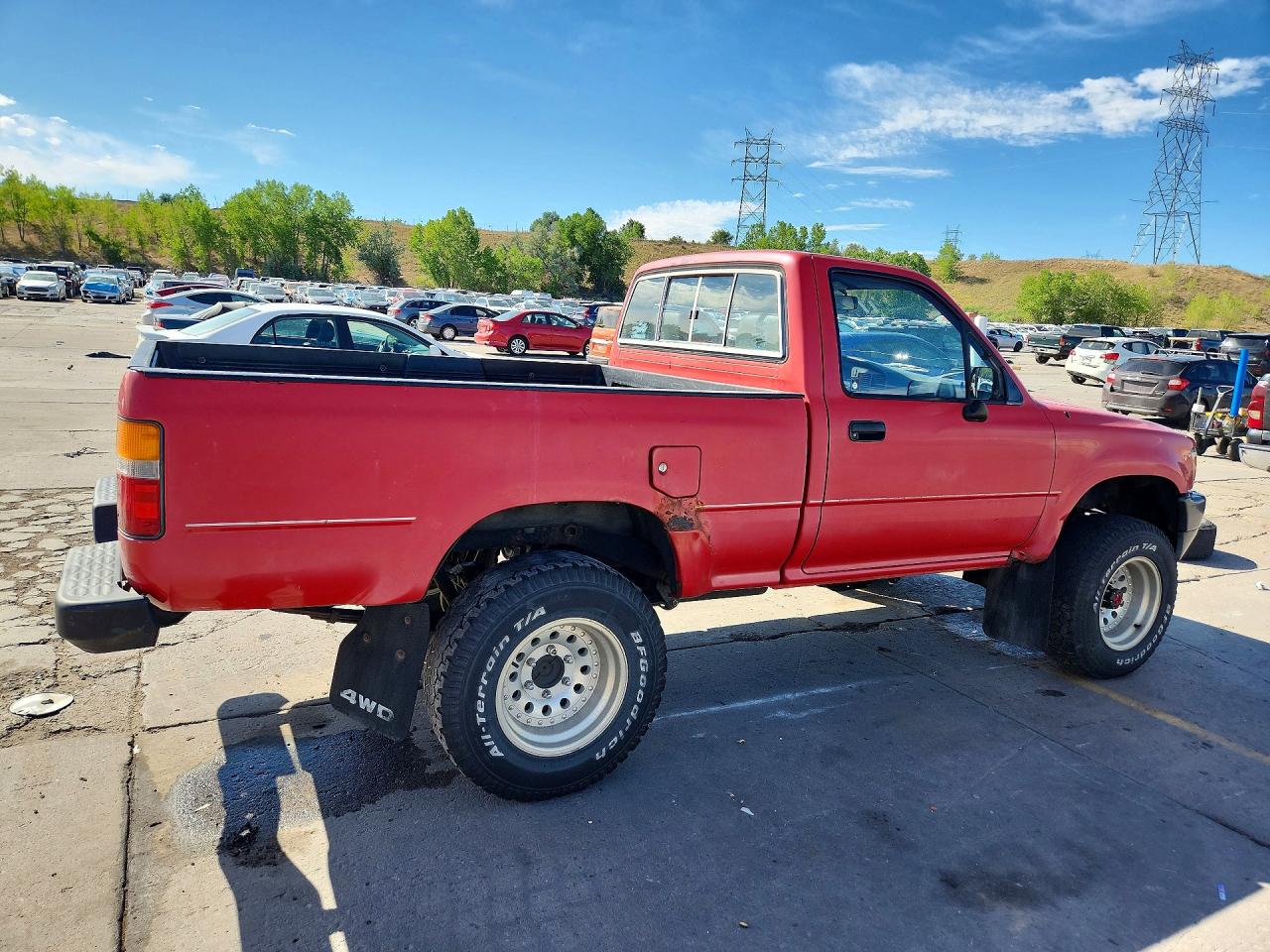 1989 Toyota Pickup 1/2 Ton Short Wheelbase Dlx Red vin: JT4VN01D0K2001536