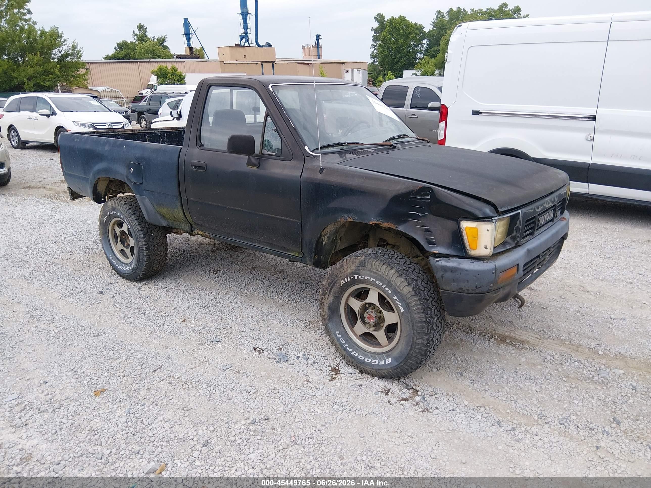 1989 Toyota Pickup 1/2 Ton Sht Wheelbase Dlx Black vin: JT4VN01D4K2004455