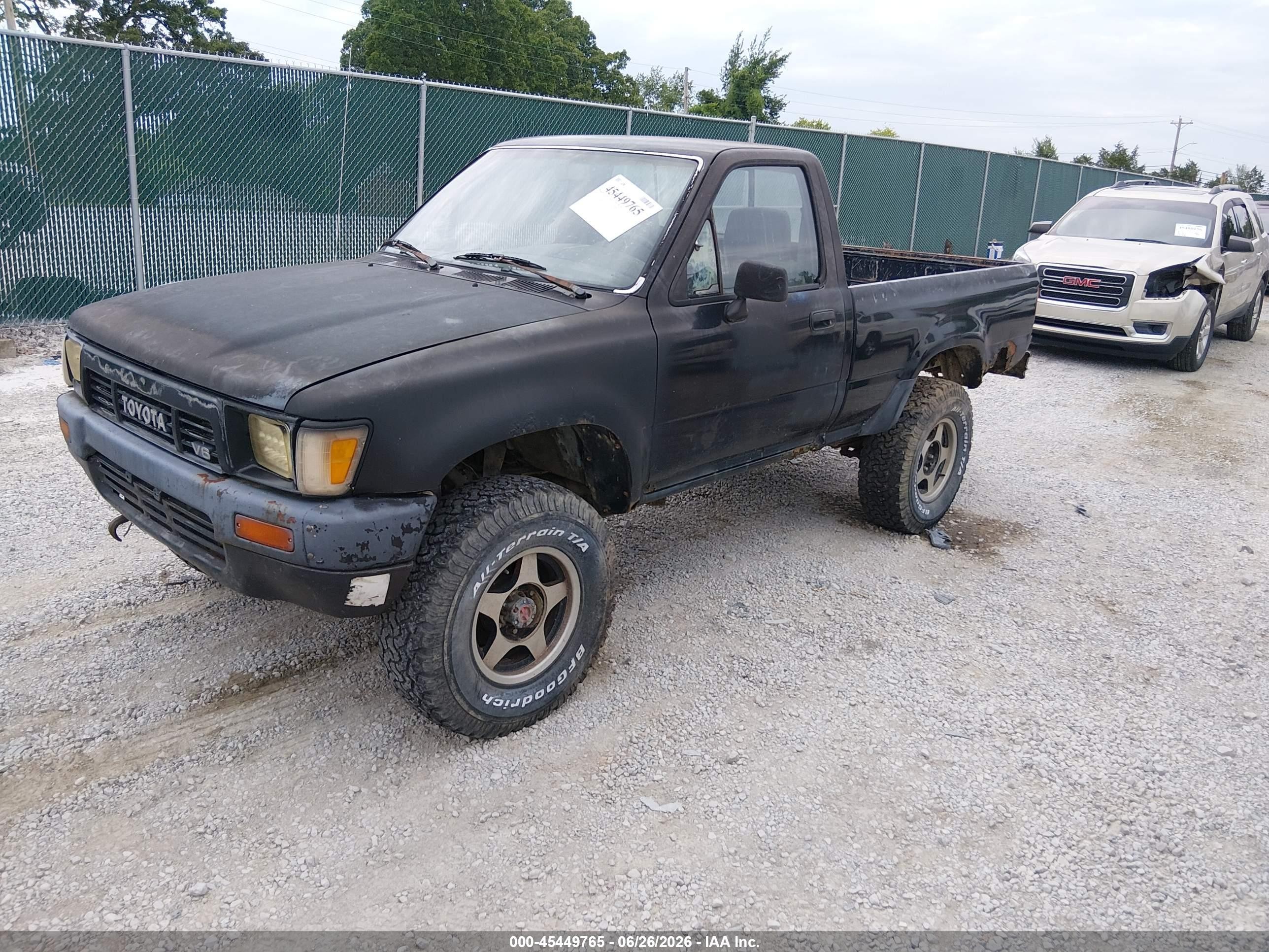 1989 Toyota Pickup 1/2 Ton Sht Wheelbase Dlx Black vin: JT4VN01D4K2004455