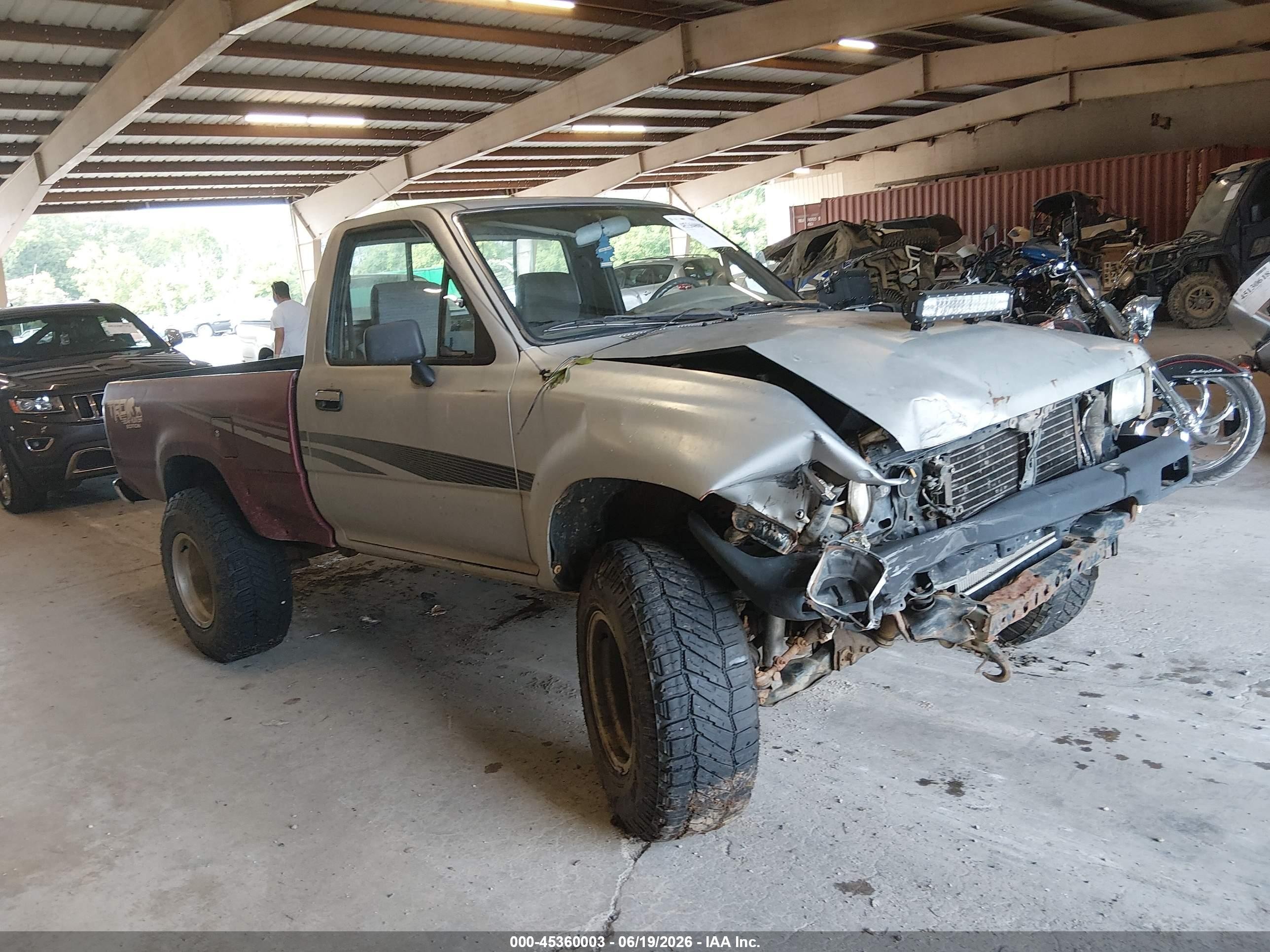 1991 Toyota Pickup 1/2 Ton Sht Wheelbase Dlx Silver vin: JT4VN01D9M0004501