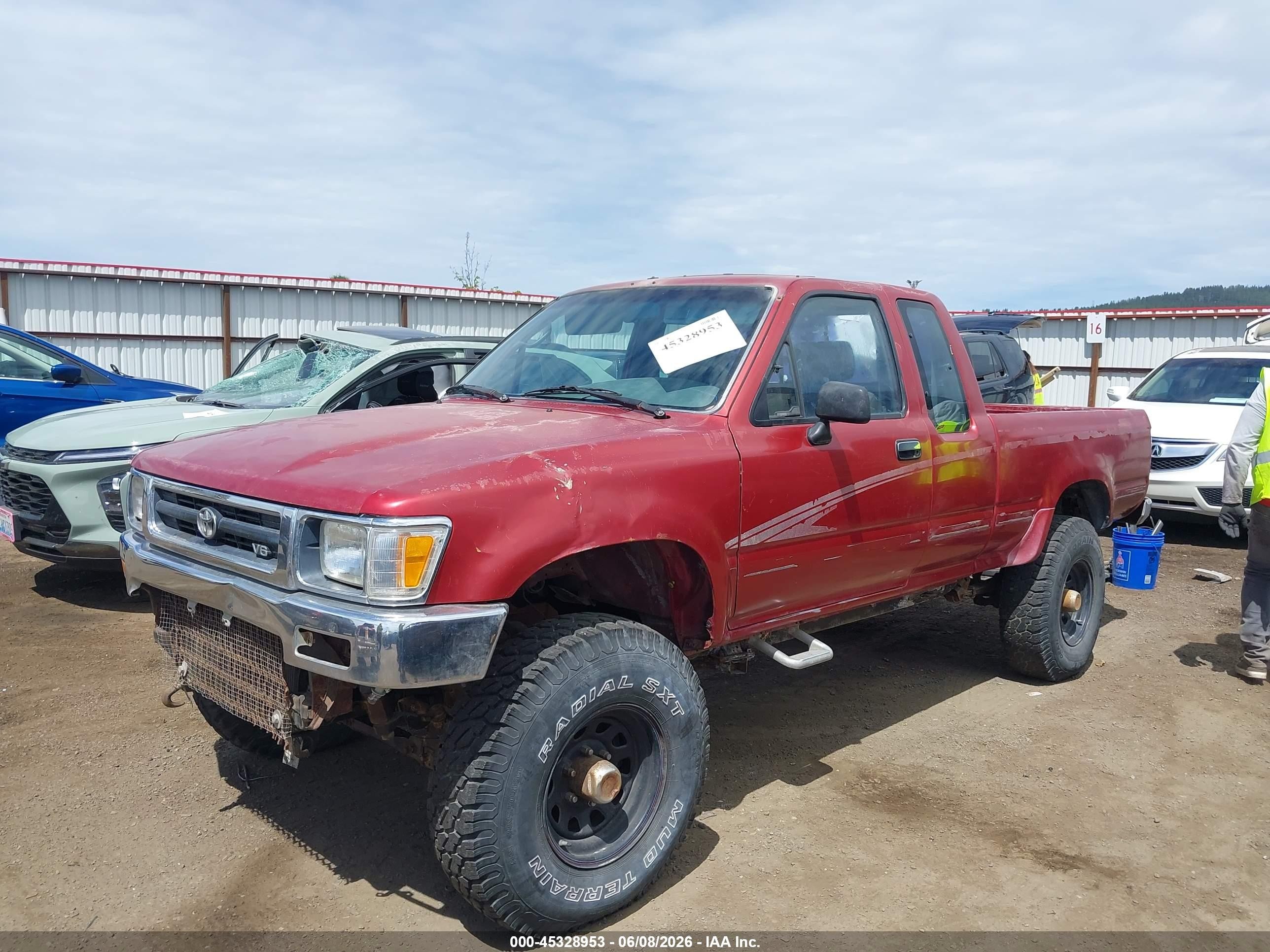 1994 Toyota Pickup 1/2 Ton Ex Lng Whlbase/dx Красный vin: JT4VN13D1R5138691