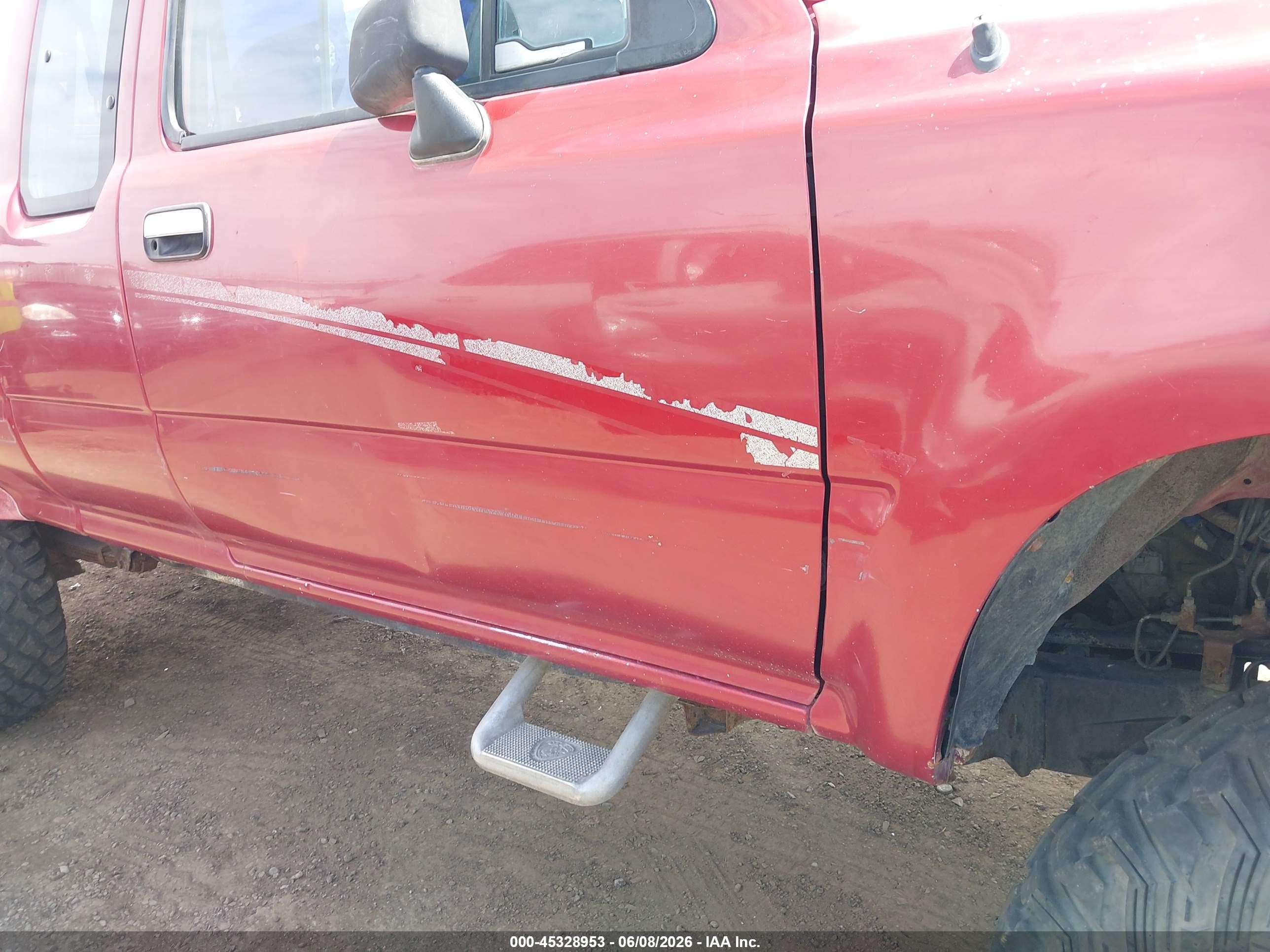 1994 Toyota Pickup 1/2 Ton Ex Lng Whlbase/dx Красный vin: JT4VN13D1R5138691