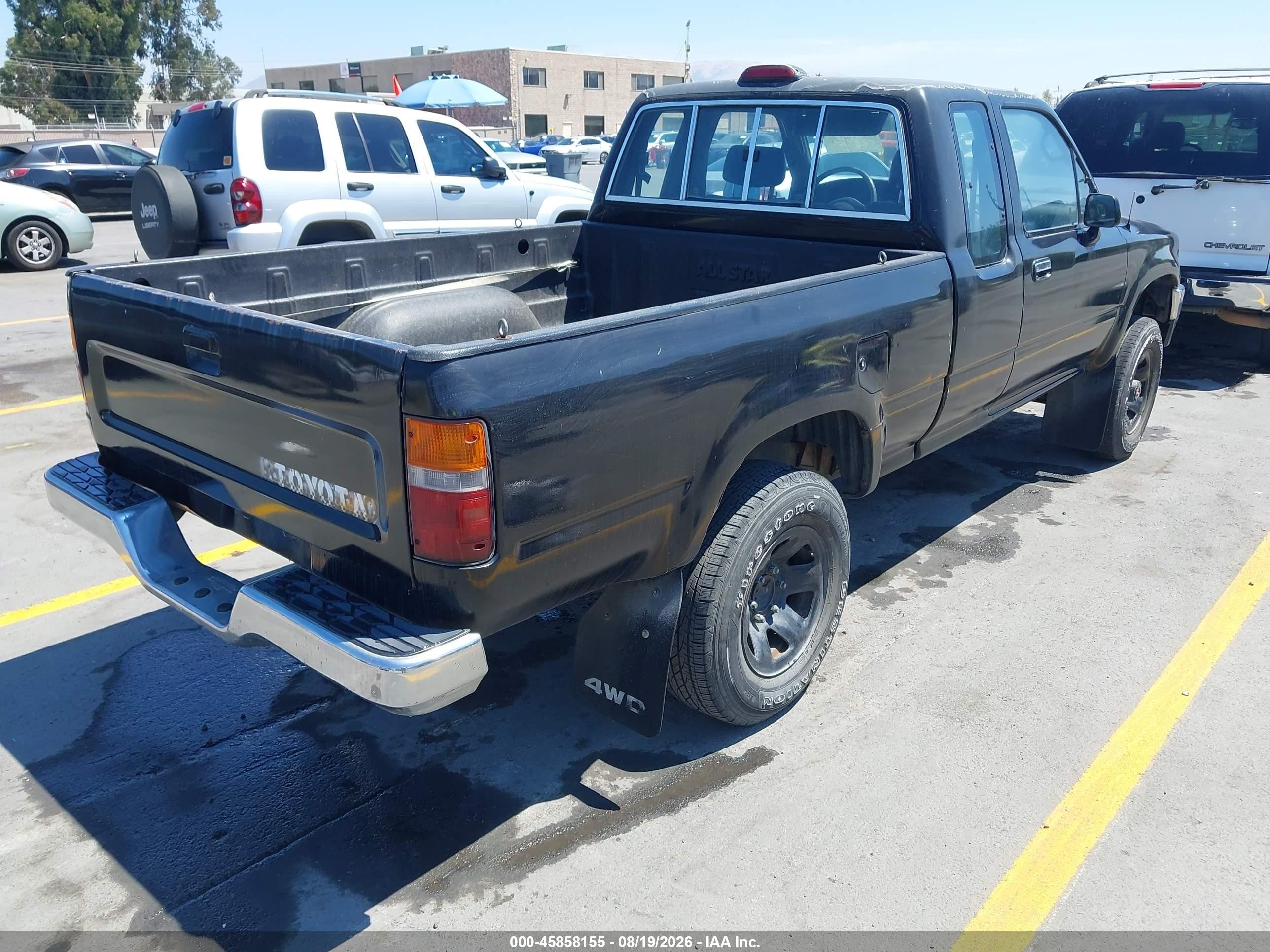 1994 Toyota Pickup 1/2 Ton Ex Lng Whlbase/dx Черный vin: JT4VN13D4R5145733