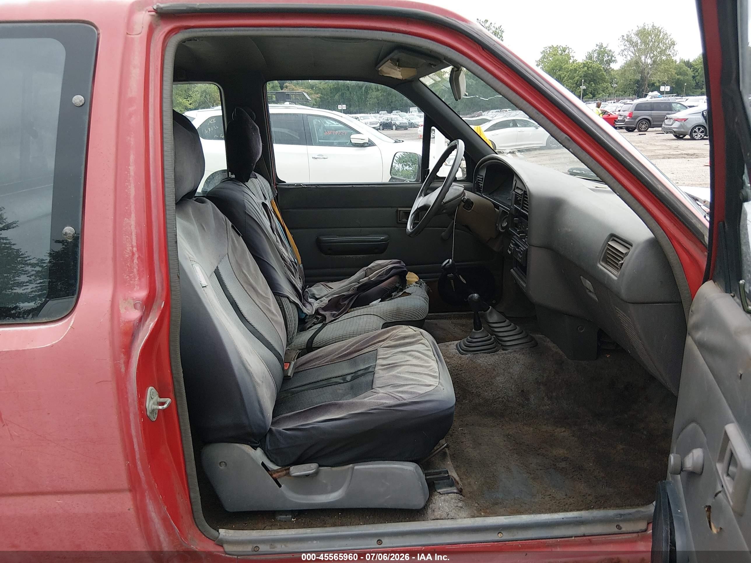 1991 Toyota Pickup 1/2 Ton Ex Lng Whlbse Dlx Red vin: JT4VN13D6M5064595