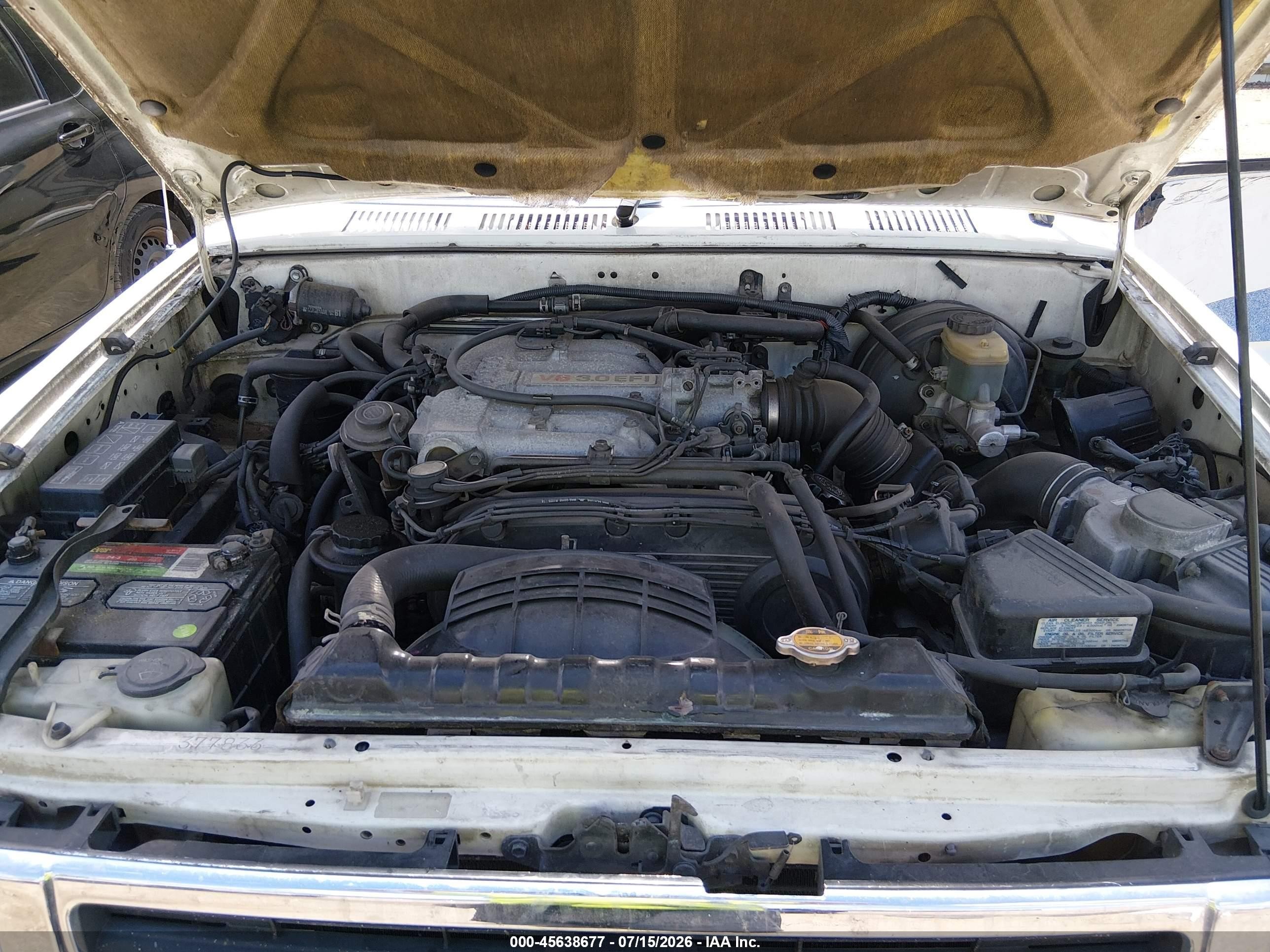1993 Toyota Pickup 1/2 Ton Ex Long Whlbse Dx White vin: JT4VN13D9P5125040