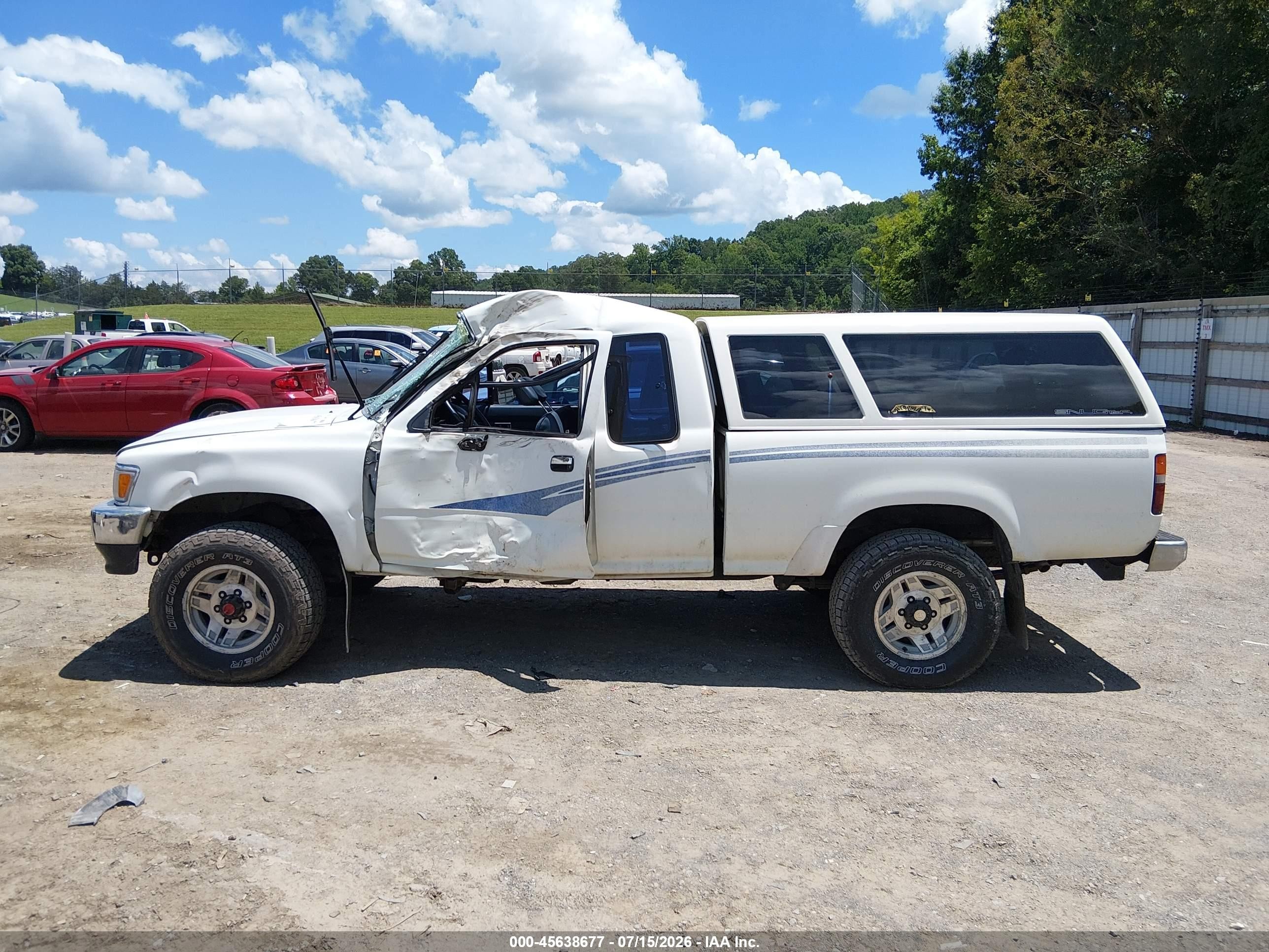 1993 Toyota Pickup 1/2 Ton Ex Long Whlbse Dx White vin: JT4VN13D9P5125040