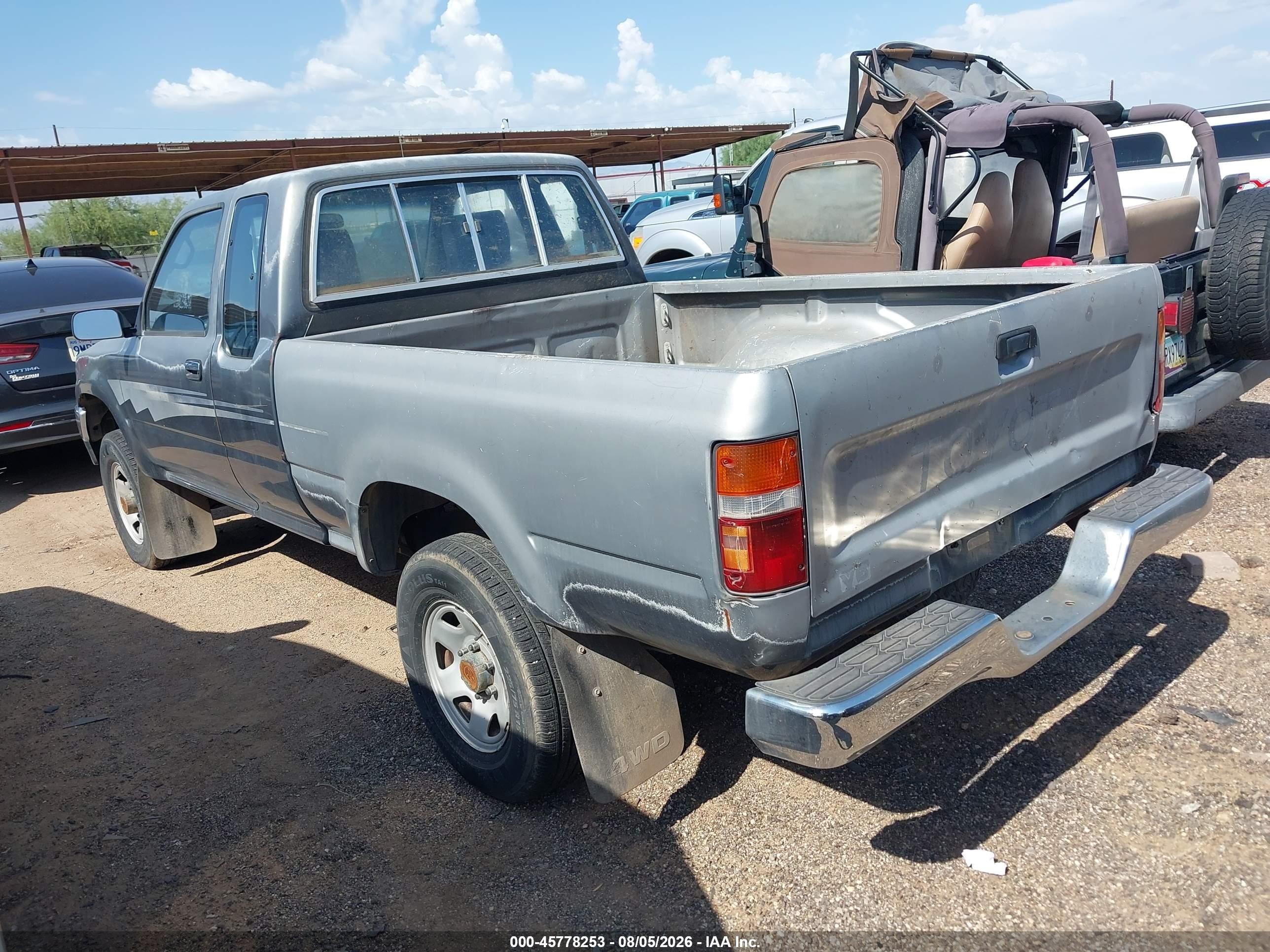 1992 Toyota Pickup 1/2 Ton Ex Lng Whlbse Dlx Gray vin: JT4VN13DXN5095978