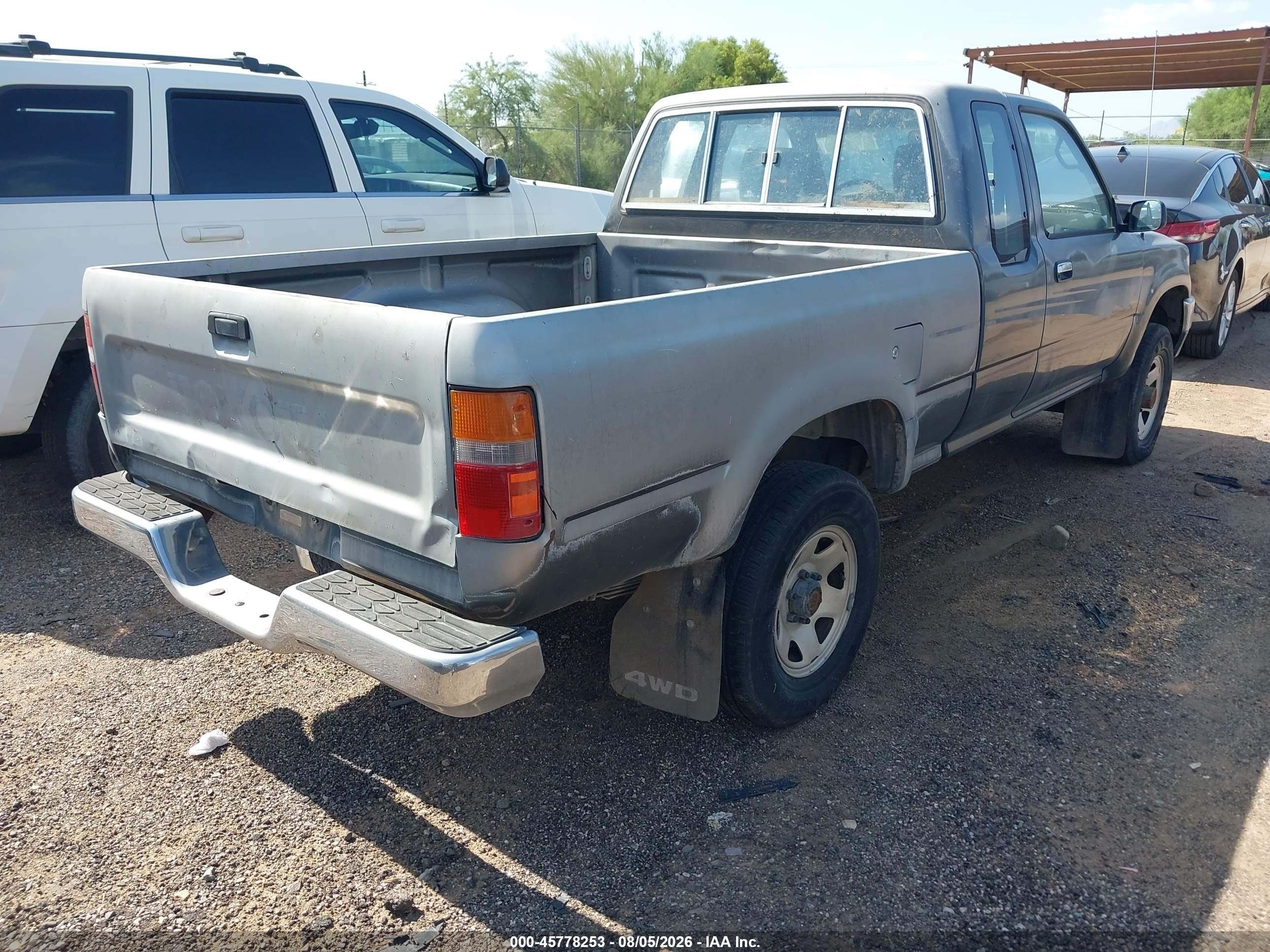 1992 Toyota Pickup 1/2 Ton Ex Lng Whlbse Dlx Gray vin: JT4VN13DXN5095978