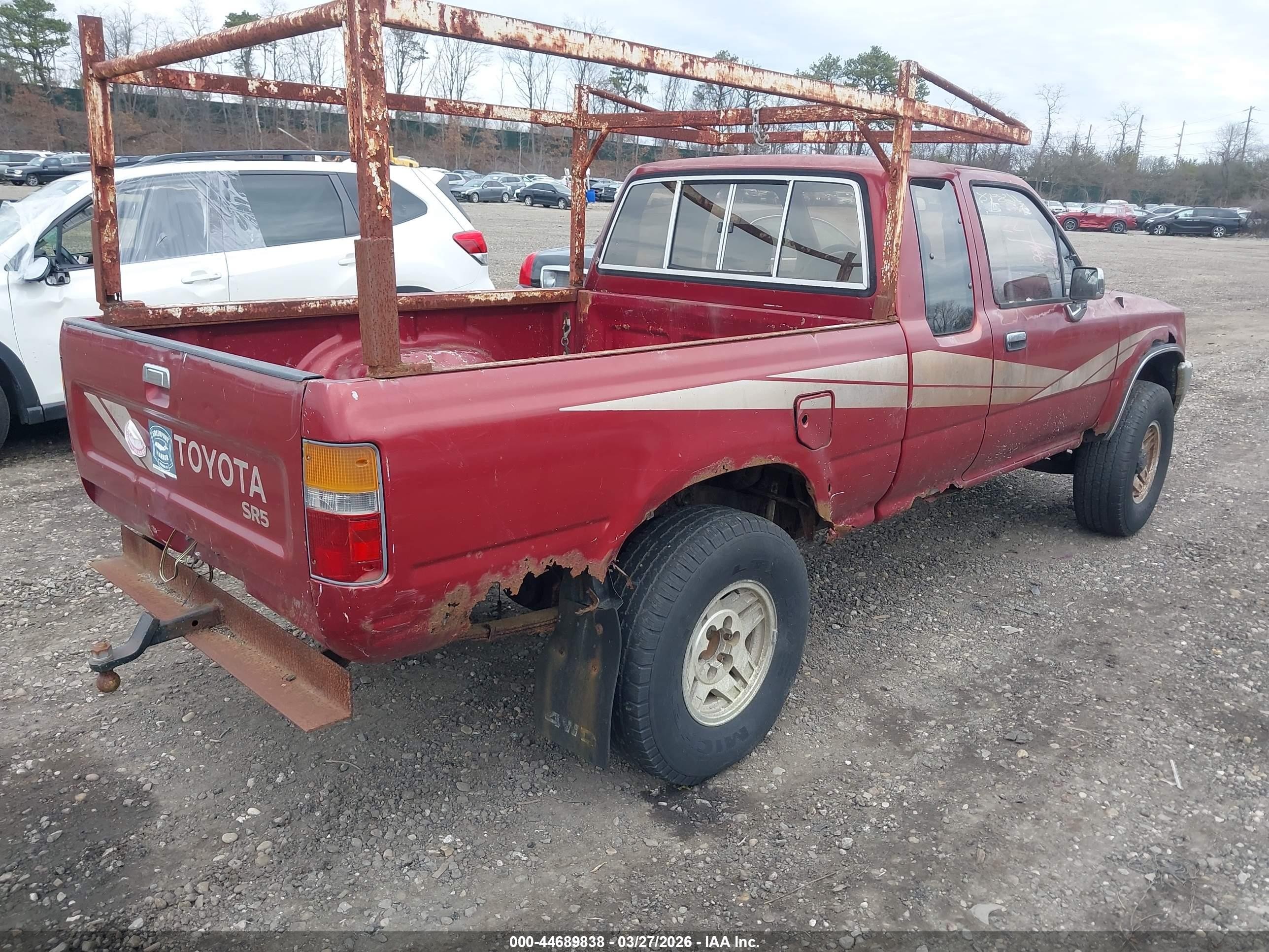 1989 Toyota Pickup 1/2 Ton Ex Long Whlbs Sr5 Red vin: JT4VN13G1K5000794
