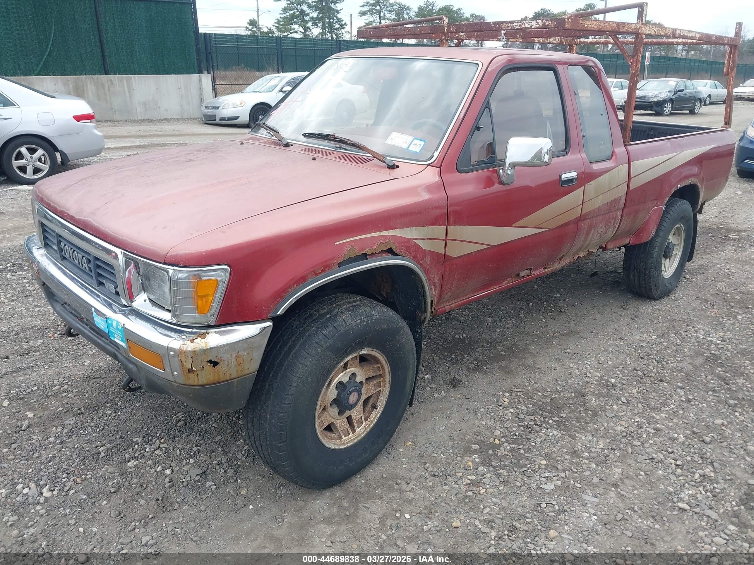 1989 Toyota Pickup 1/2 Ton Ex Long Whlbs Sr5 Red vin: JT4VN13G1K5000794
