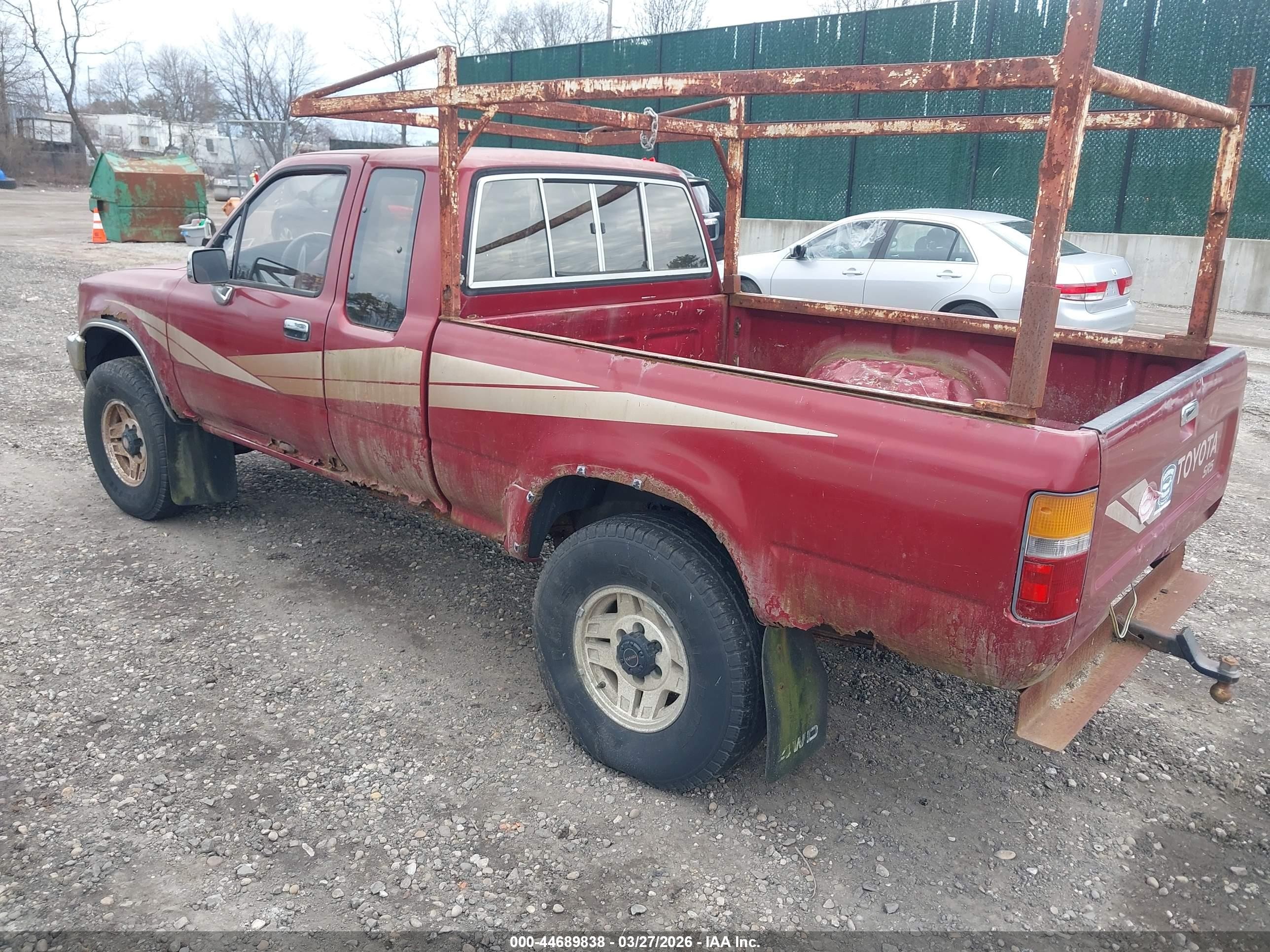 1989 Toyota Pickup 1/2 Ton Ex Long Whlbs Sr5 Red vin: JT4VN13G1K5000794