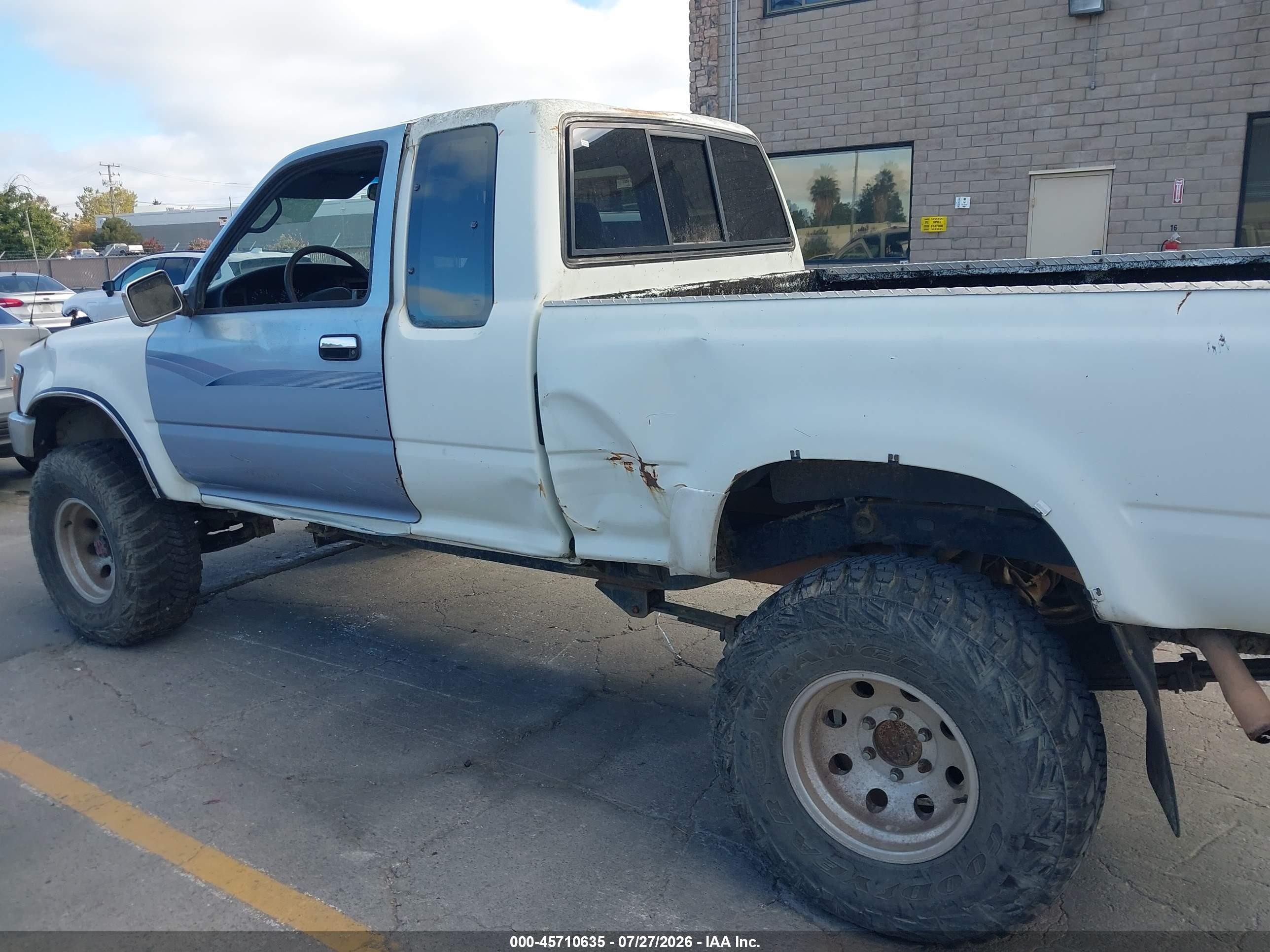 1992 Toyota Pickup 1/2 Ton Ex Long Whlbs Sr5 White vin: JT4VN13G5N5094425